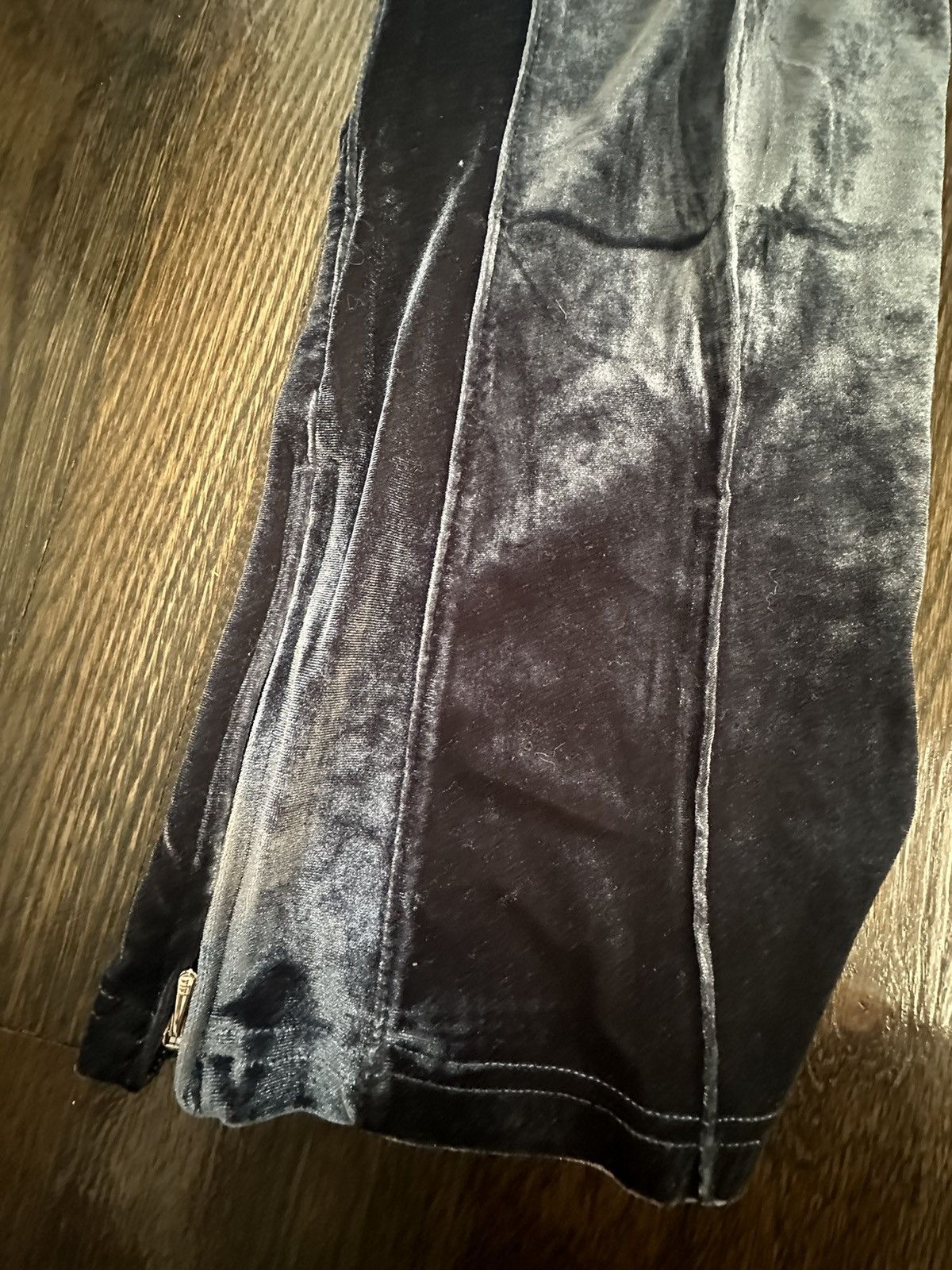 Vintage Velvet Velour Trackpants Pleated Size US 30 / EU 46 - 2 Thumbnail