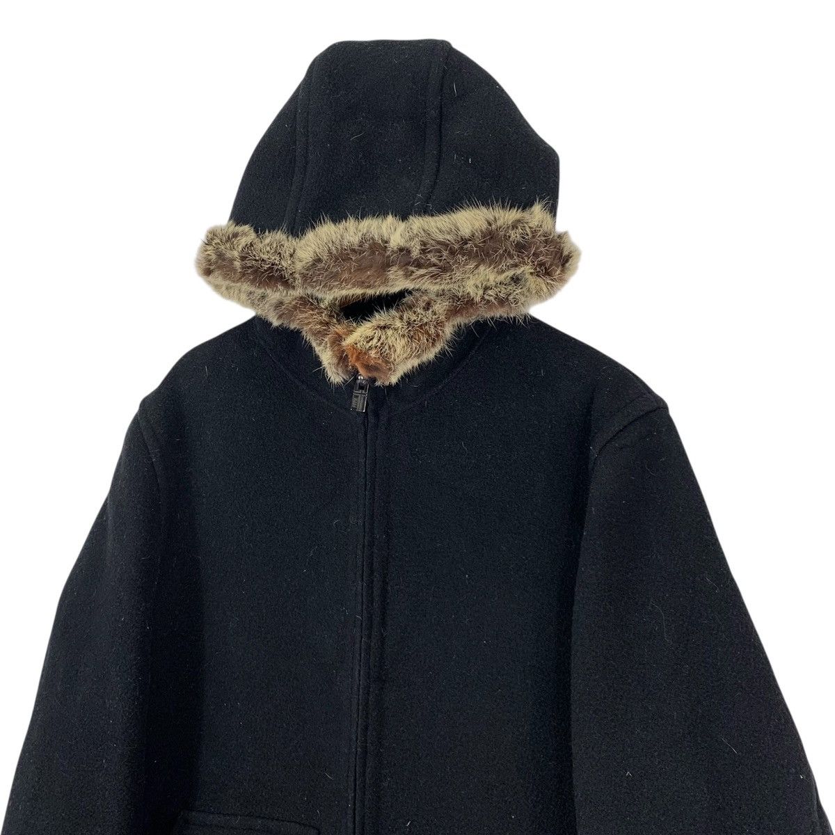 PPFM Vintage PPFM Long Heavy Coat with Fur Hoodie Size US M / EU 48-50 / 2 - 4 Thumbnail