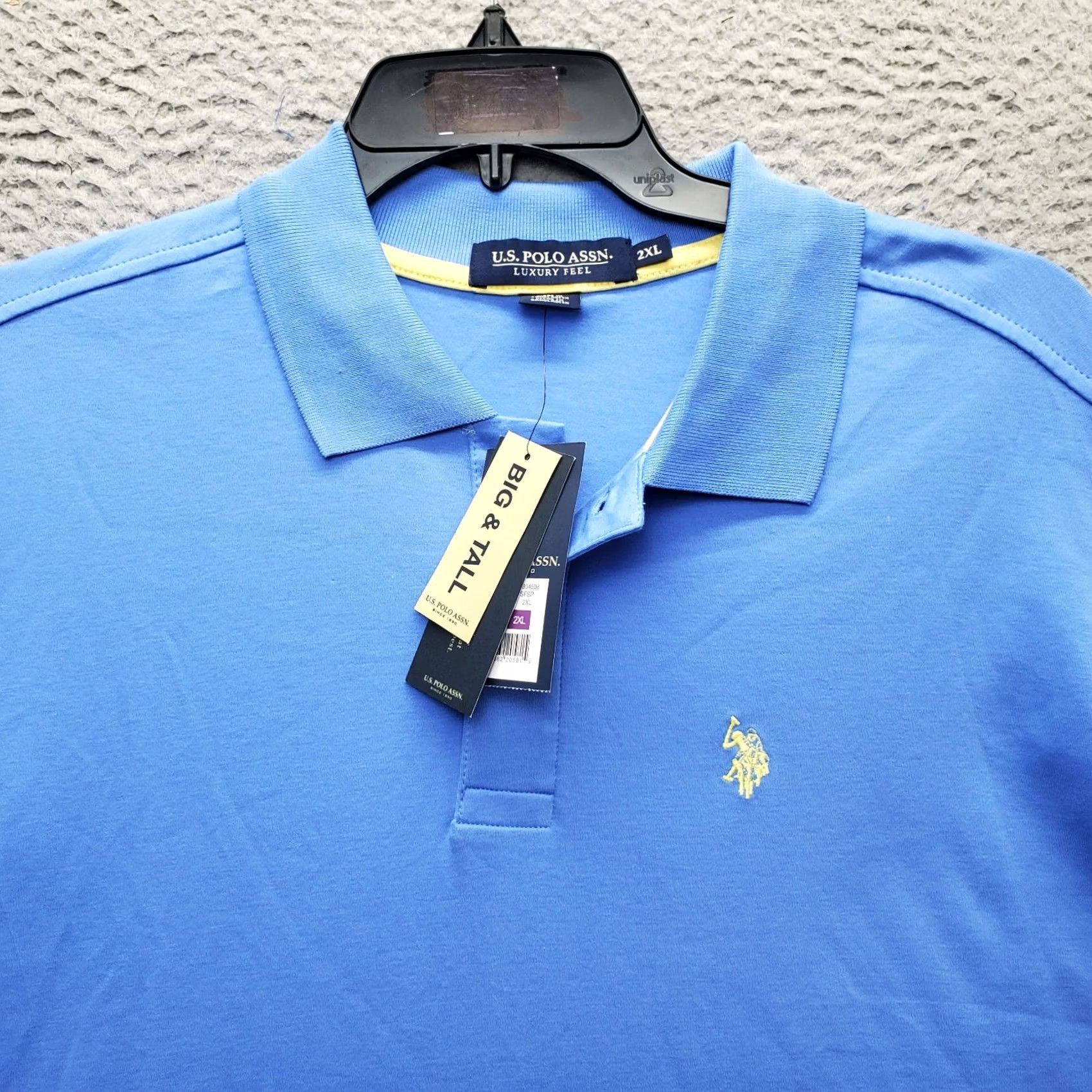 Vintage US Polo Assn. Polo Shirt Men 2XL Blue Cotton Classic Fit High Low Slit Pony Logo Shirt Mens Size US XXL / EU 58 / 5 - 5 Thumbnail
