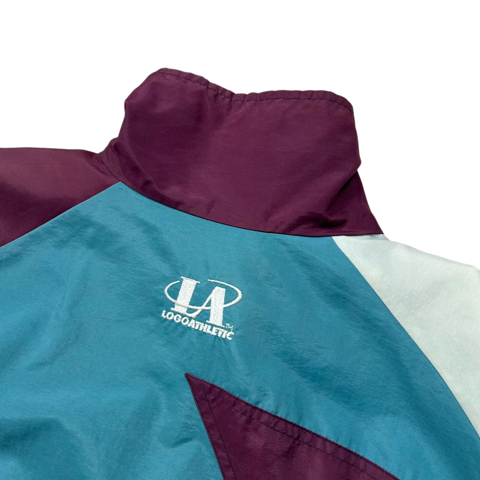 NHL 90s MIGHTY DUCKS LOGO ATHLETIC SHARKTOOTH WINDBREAKER JACKET Size US L / EU 52-54 / 3 - 5 Thumbnail
