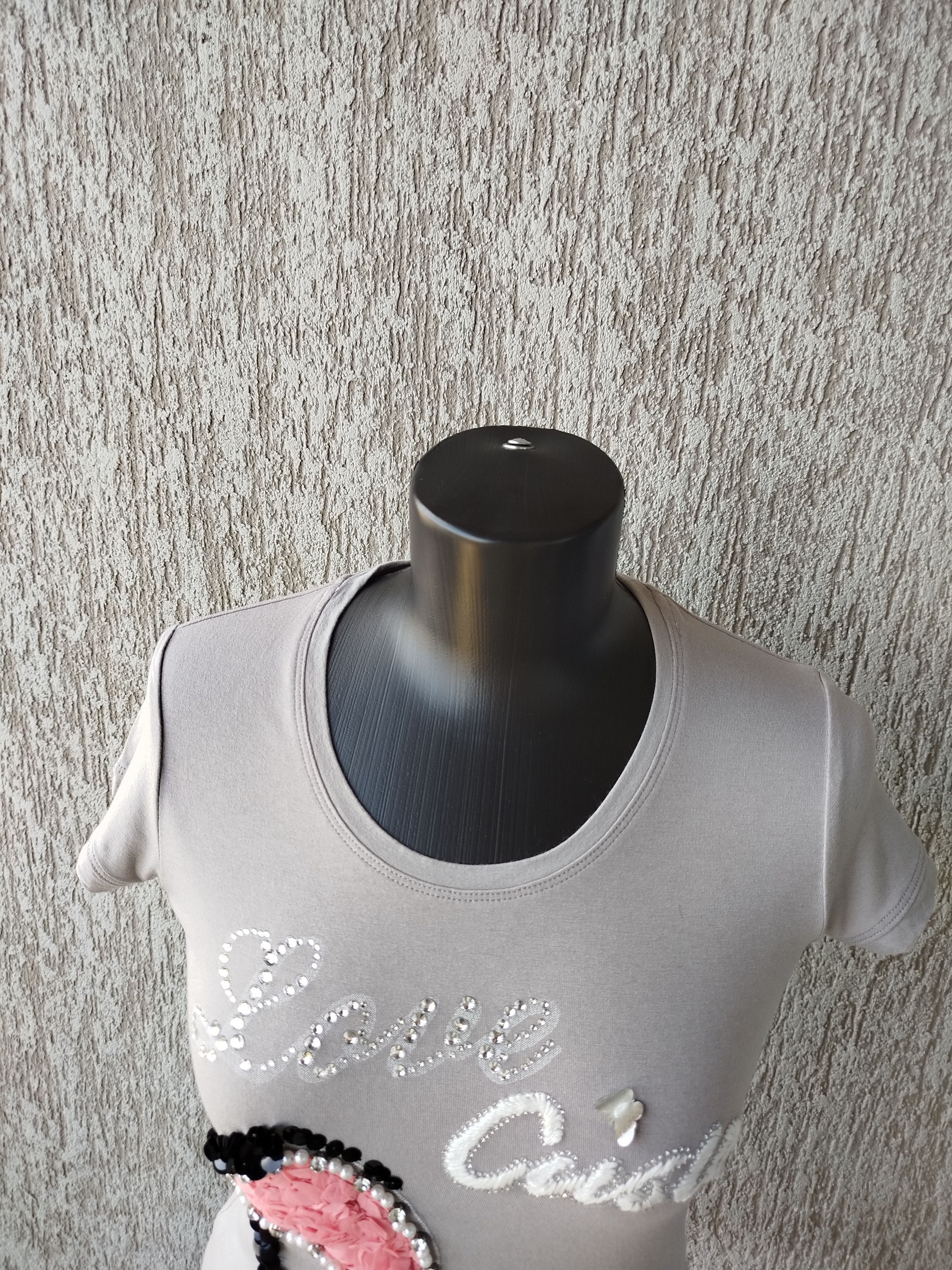Custo Barcelona Top Short Sleeve Embroidery Roses Shoe Size 1/S Size S / US 4 / IT 40 - 3 Thumbnail