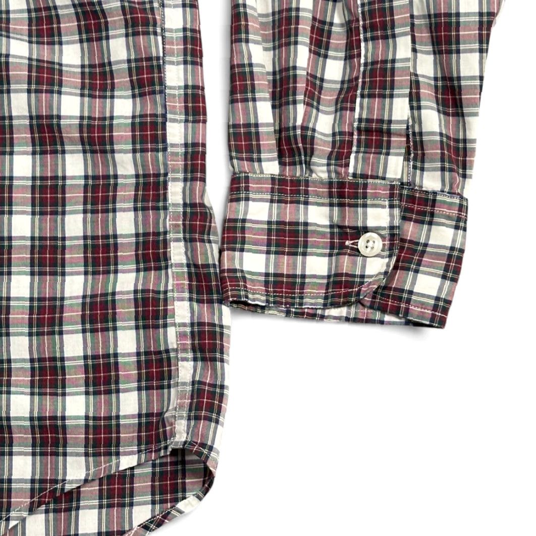 Vintage VINTAGE L.L. Bean Shirt Adult LARGE Red White Plaid 80s Tailoring Single Needle Button-Up Long Sleeve Mens Size US L / EU 52-54 / 3 - 6 Thumbnail