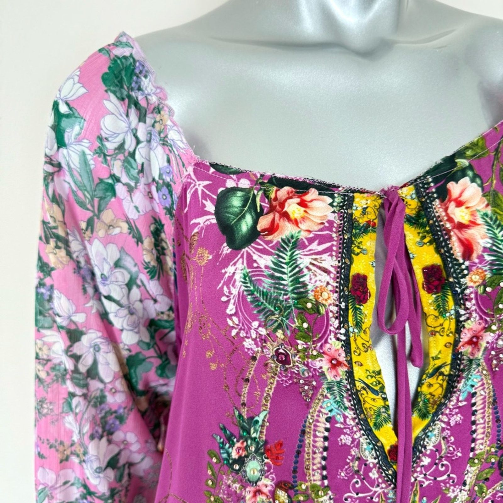 CAMILLA Camilla women long silk caftan One Size Authentic 850$ Size ONE SIZE - 4 Thumbnail