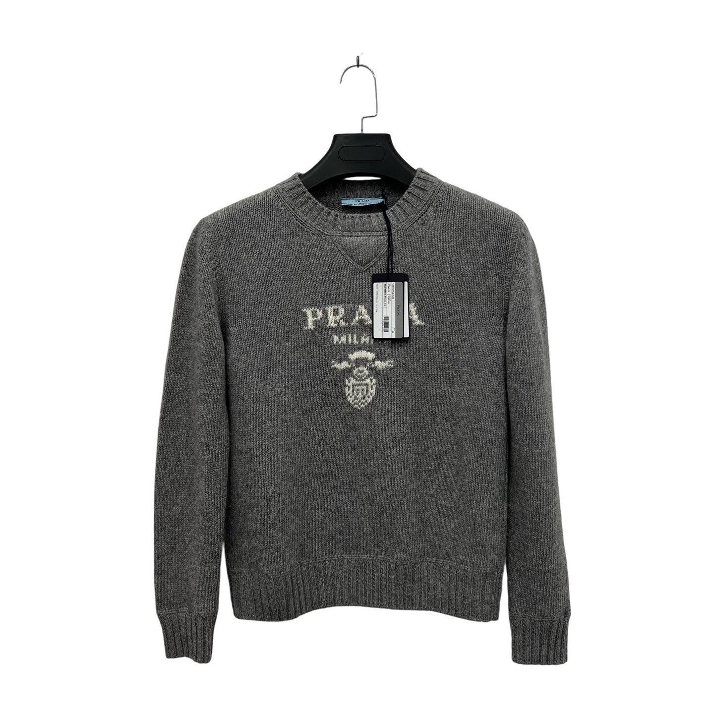 Prada FW25 Embroidered Logo Cashmere Sweater