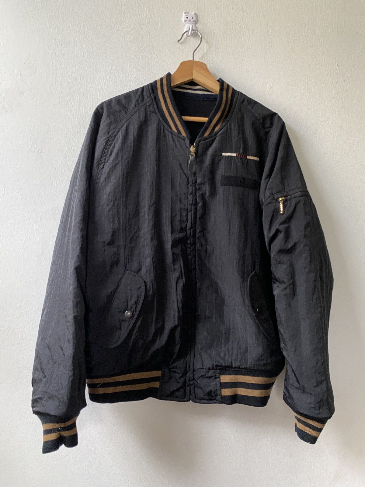 Japanese Brand Vintage Abahouse Wool Reversible Varsity Jacket Size US L / EU 52-54 / 3 - 3 Thumbnail
