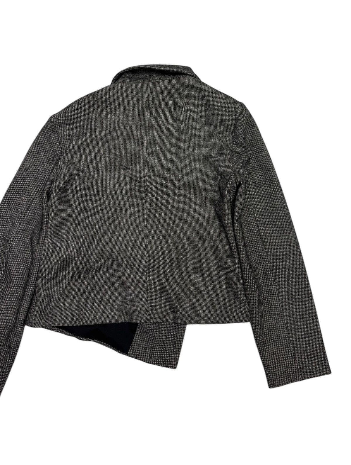 agnes b. 🔥AGNES B WOOL LAINE GREY SHAWL COLLAR CROP JACKET Size S / US 4 / IT 40 - 9 Thumbnail