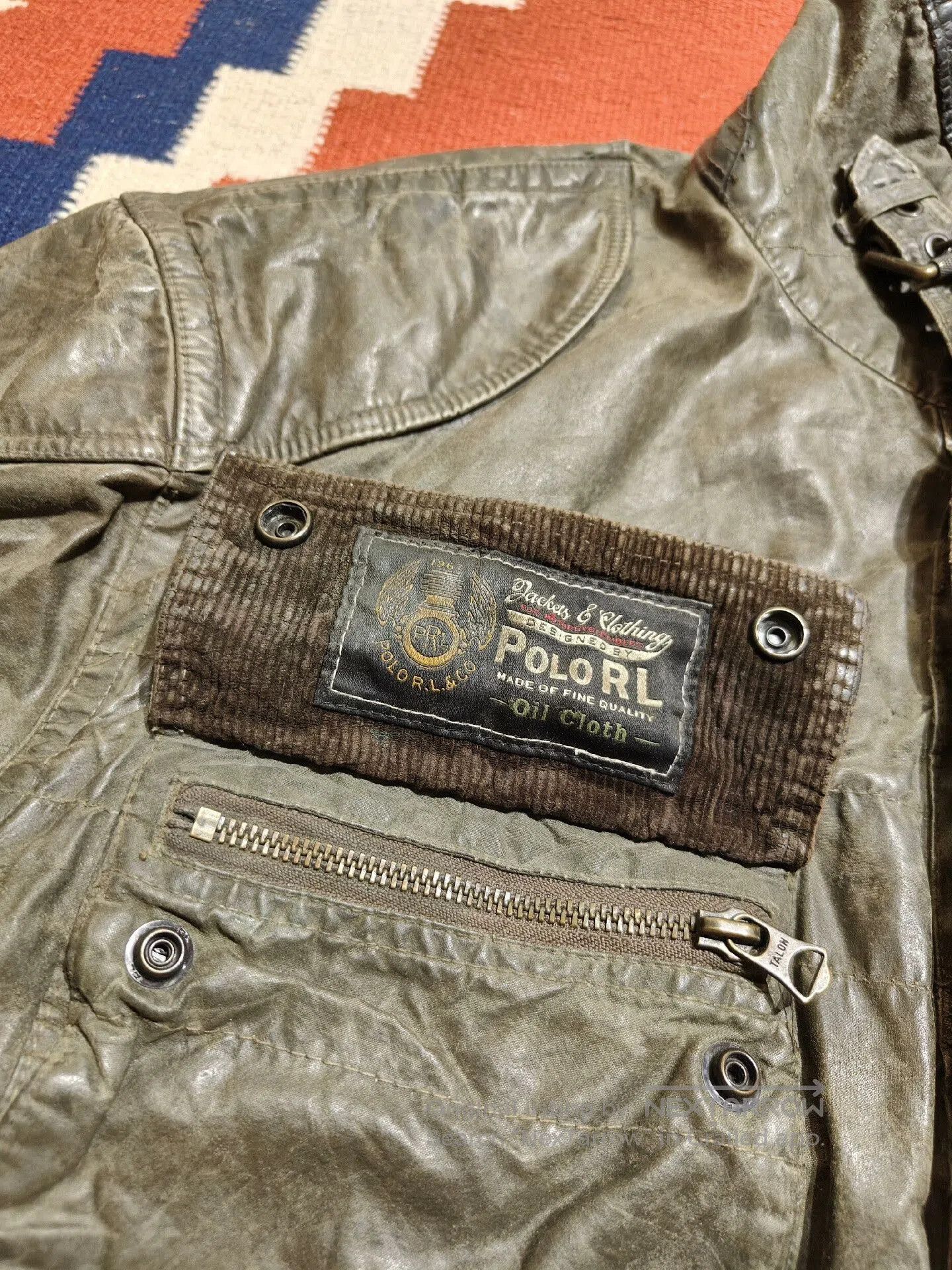 RRL Ralph Lauren Polo Ralph Lauren RRL Waxed Motorcycle Jacket. Size US XXL / EU 58 / 5 - 3 Thumbnail