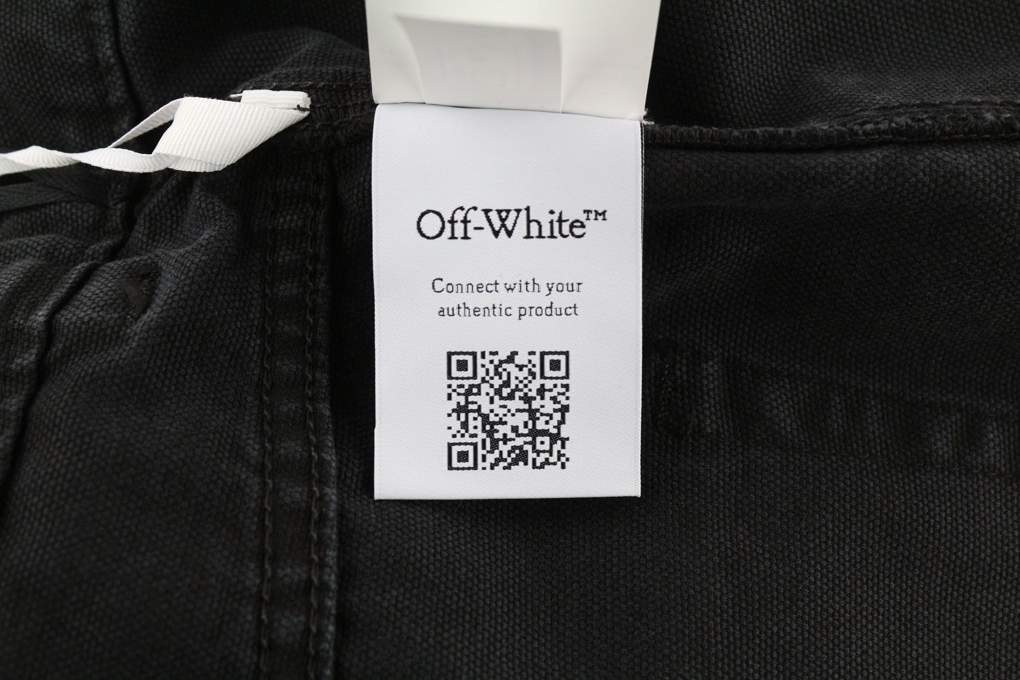 Off-White W34 Relaxed Black Cotton Dyed Cargo Button Fly 80250 Size US 34 / EU 50 - 11 Thumbnail