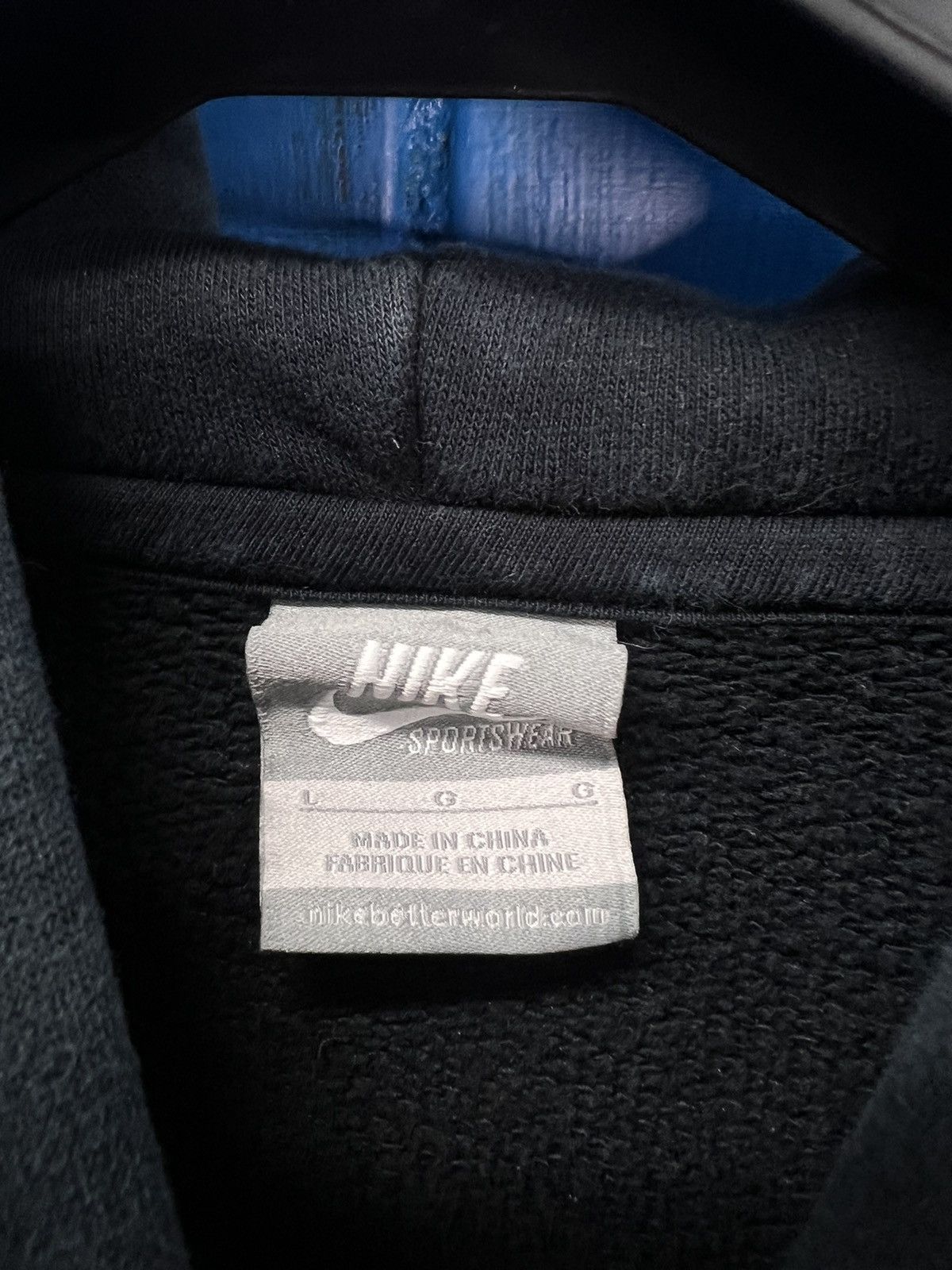 Nike × Vintage Nike Vintage Hoodie Big Logo swooch Size US L / EU 52-54 / 3 - 8 Thumbnail