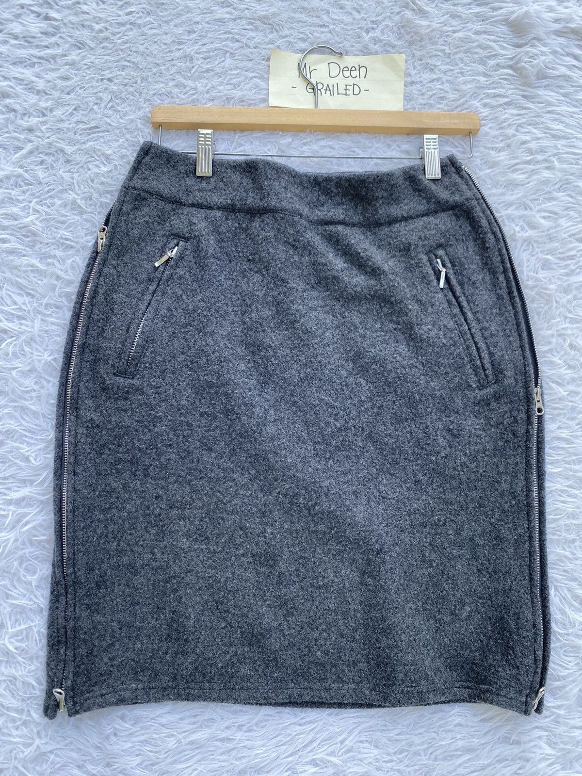 Issey Miyake Rare ZUCCA by Issey Miyake Wool Midi Skirt Size 29" - 7 Thumbnail