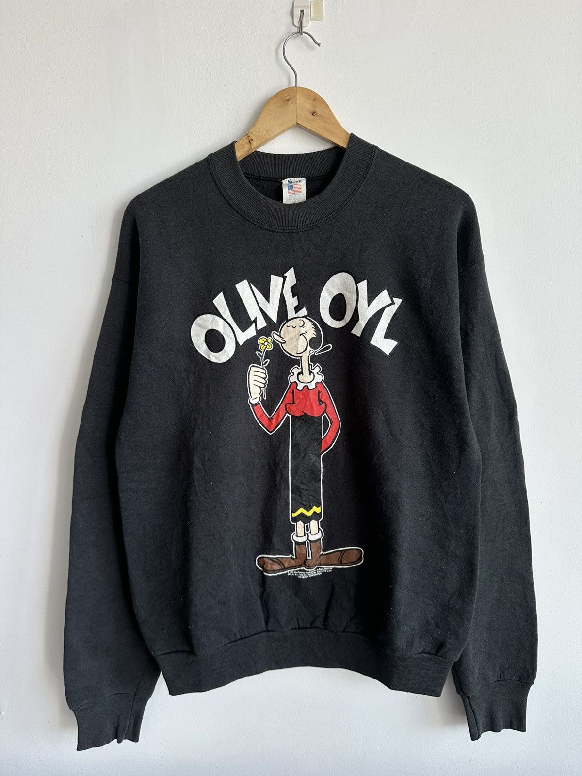 Cartoon Network × Vintage Vintage 90’s Olive Oyl From Popeye Cartoon Sweatshirt USA Size US L / EU 52-54 / 3 - 1 Thumbnail