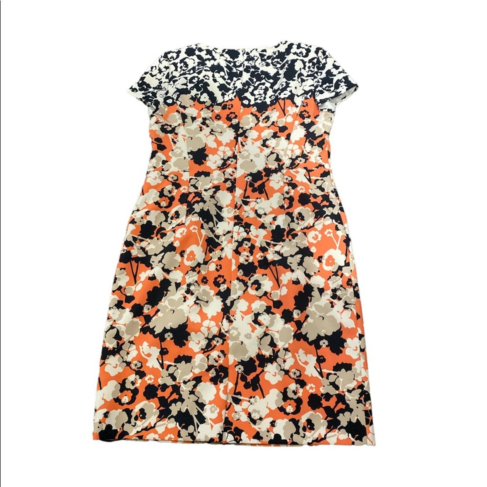 Hugo Boss BOSS Women Donisa Floral-print Sheath Dress in White 10 Size L / US 10 / IT 46 - 4 Thumbnail