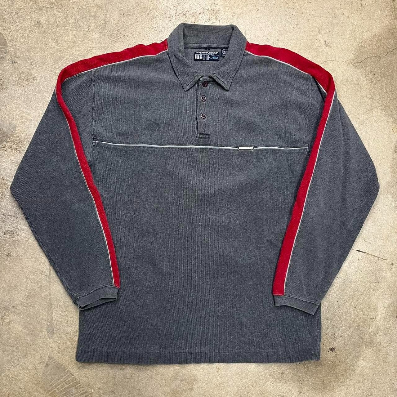 Vintage Vintage Y2K Point Zero polo shirt long sleeve rugby polo Size US L / EU 52-54 / 3 - 1 Thumbnail
