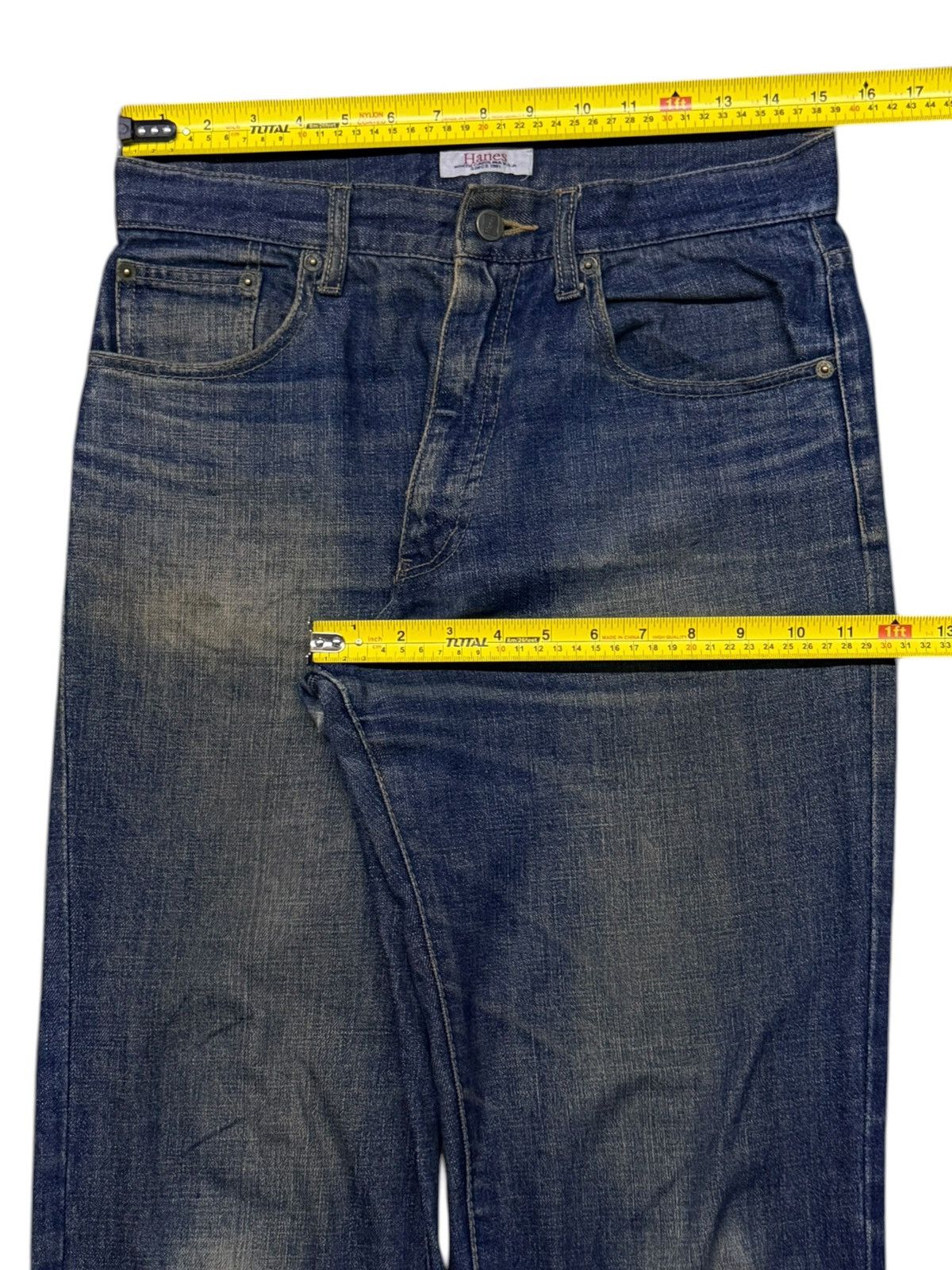 Hanes Vintage Hanes Jeans Made in USA 90s | Vintage Faded Mud Wash Size US 30 / EU 46 - 15 Thumbnail