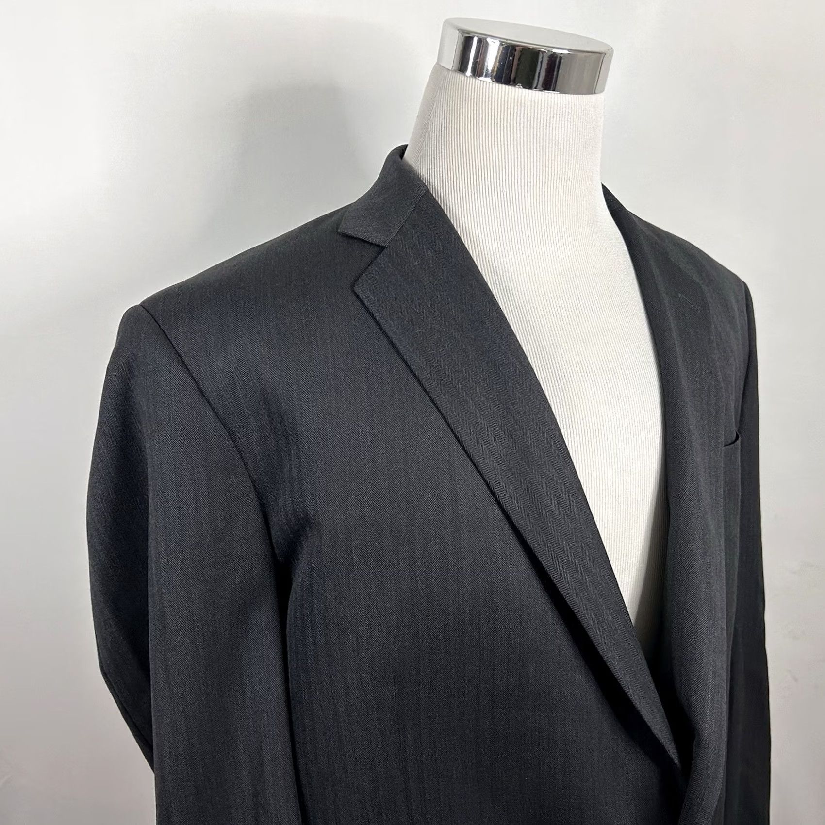 Brooks Brothers Brooks Brothers 1818 Madison Sport Coat Saxxon Wool Gray Herringbone 48R/Regular Men Coat Jacket Size US XS / EU 42 / 0 - 2 Thumbnail