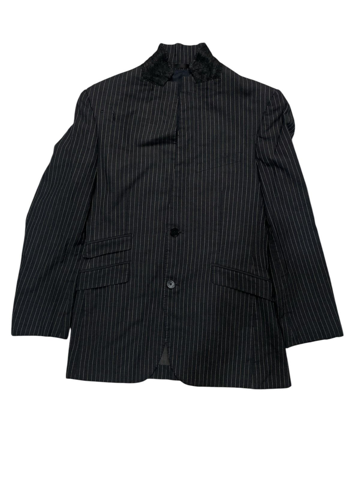 Burberry Burberry Black Label Pinstripe Blazer Size 40R - 1 Thumbnail