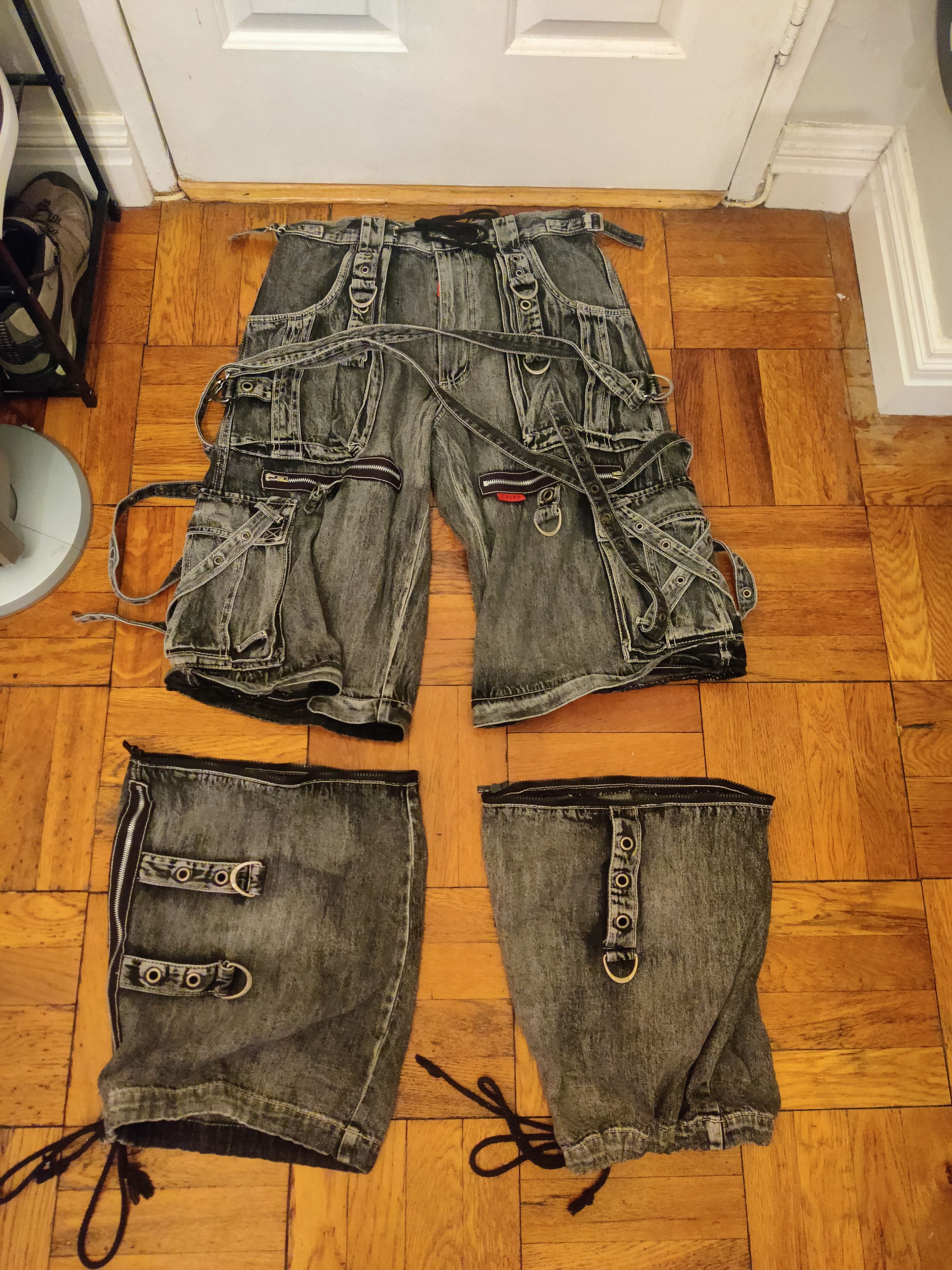 Tripp NYC Tripp NYC X Strap Black Denim Fog Wash Size US 32 / EU 48 - 3 Thumbnail