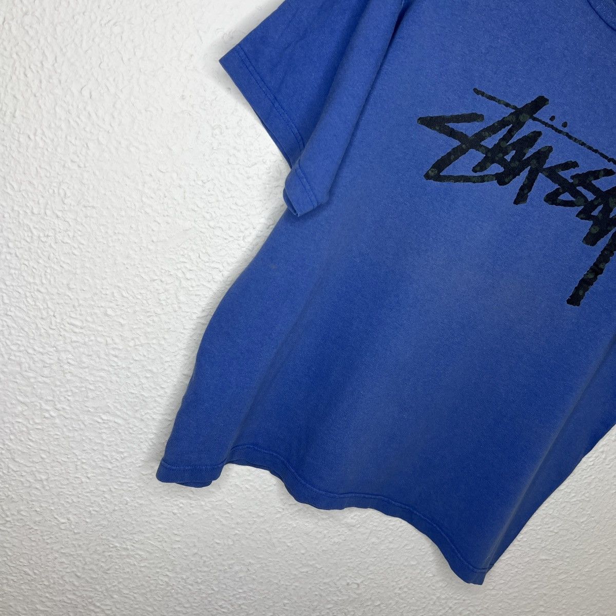 Stussy Vintage Stussy Tshirt Tee Blue Spellout Big Logo 90s Y2K Size US L / EU 52-54 / 3 - 2 Thumbnail