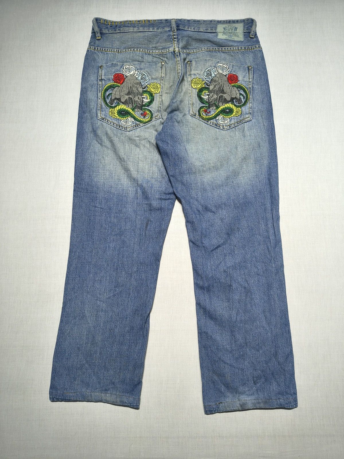 Ecko Unltd. CRAZY RHINO EMBROIDERED ECKO UNLIMITED JEANS 🦏(025) Size US 36 / EU 52 - 1 Thumbnail
