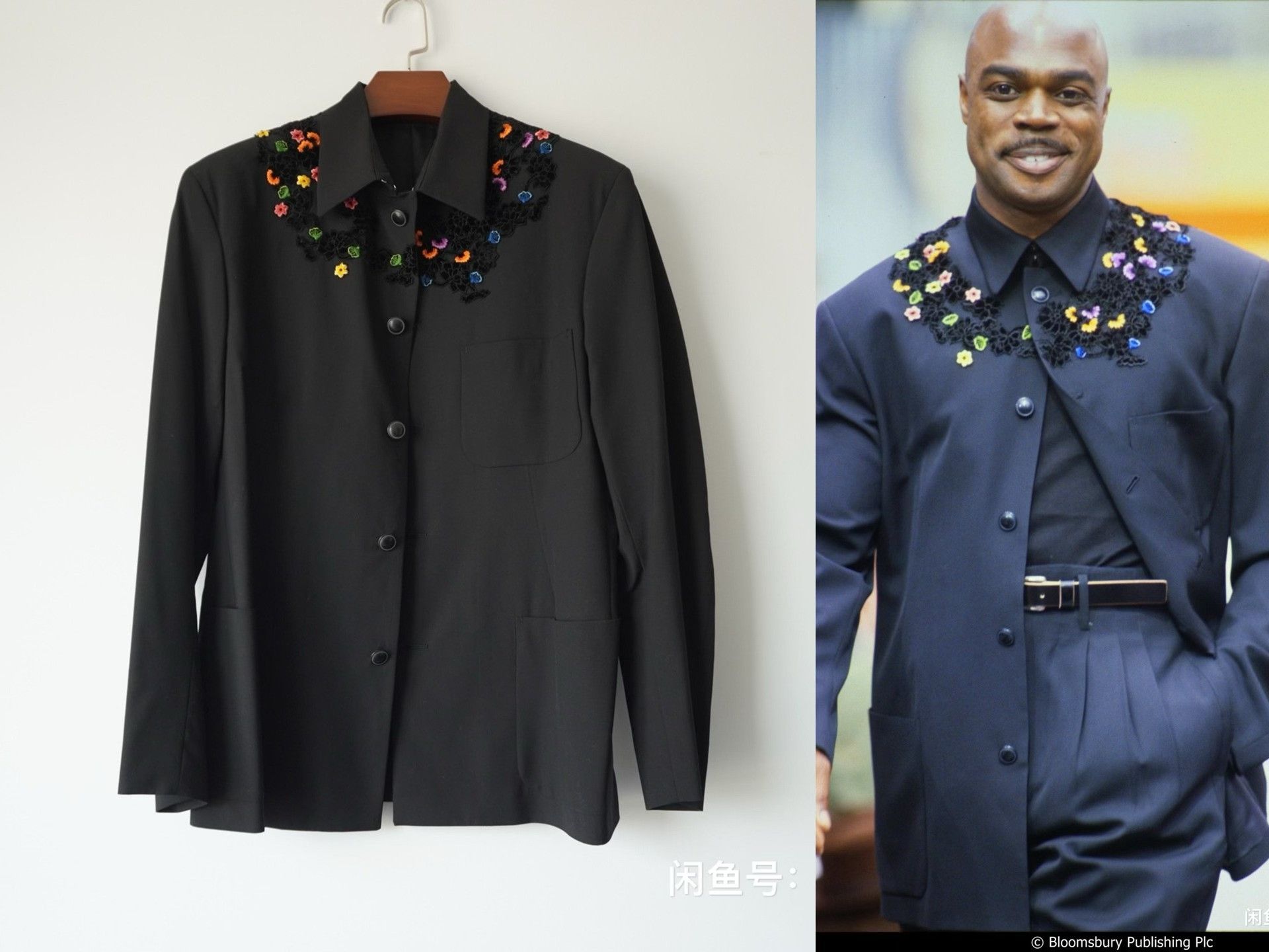 Yohji Yamamoto handmade floral velvet embroidered jacket Size US M / EU 48-50 / 2 - 1 Thumbnail