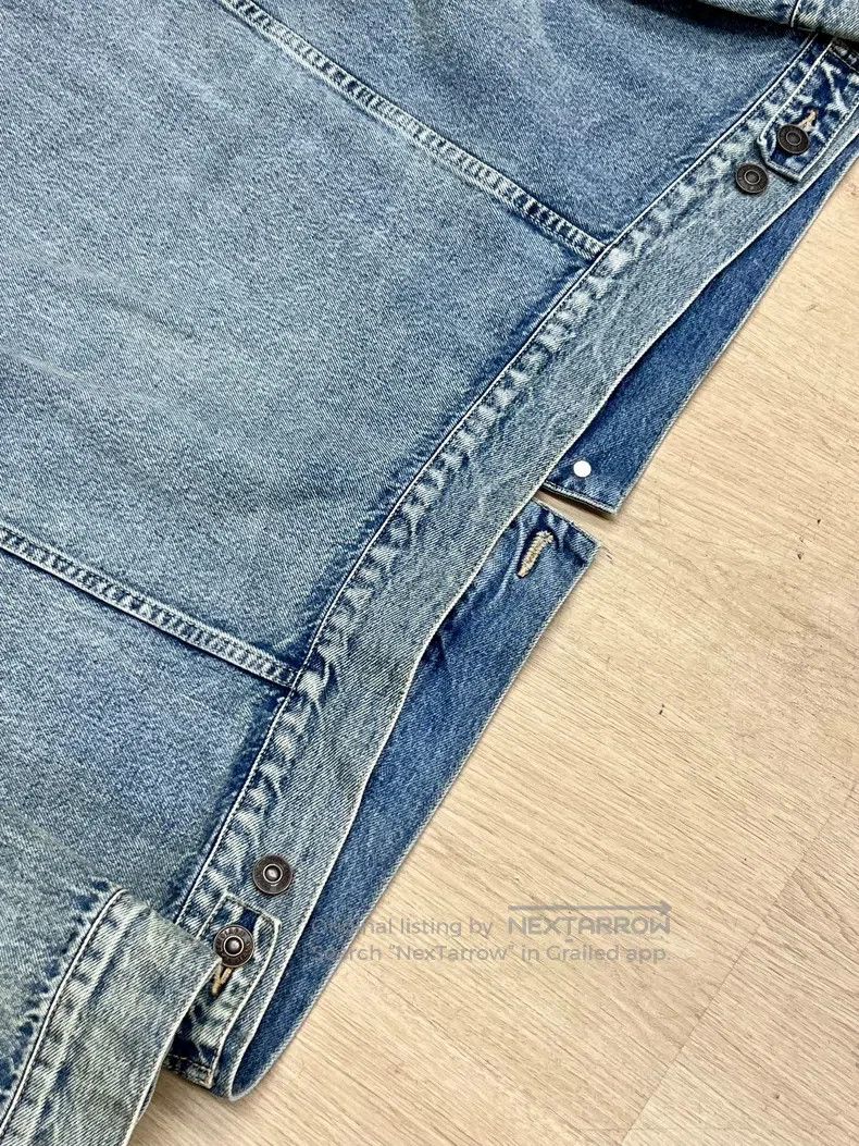 Balenciaga Balenciaga Embroidered logo denim jacket size L Size US L / EU 52-54 / 3 - 8 Thumbnail