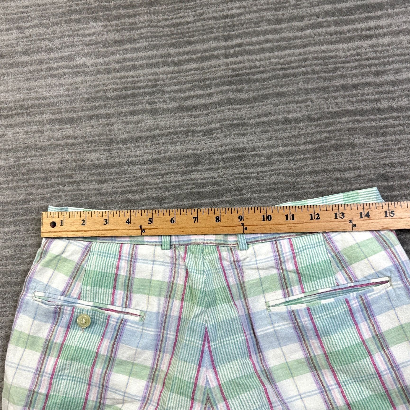 Brooks Brothers VINTAGE Brooks Brothers Shorts Mens 30 Green Plaid Chino USA Made Size US 30 / EU 46 - 6 Thumbnail