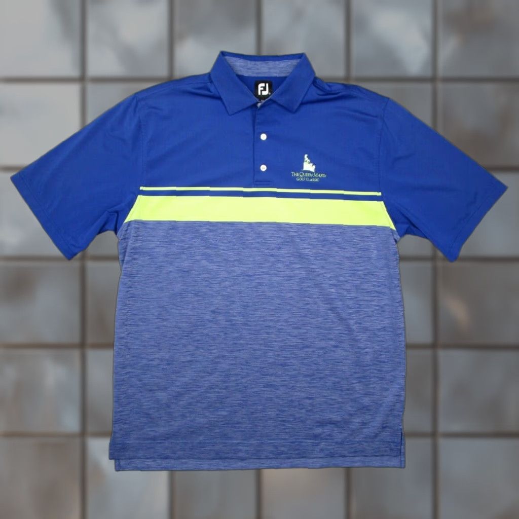Footjoy FootJoy Polo Shirt Mens XL Blue Striped Performance Golf Size US XL / EU 56 / 4 - 1 Thumbnail