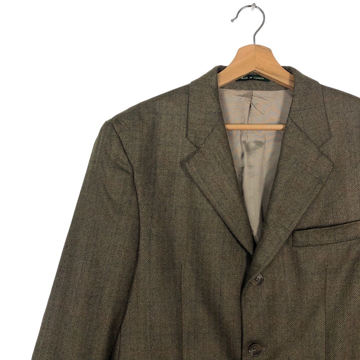 Ralph Lauren 🔥Herringbone Wool Double Breast Coats Ralph Lauren Size US M / EU 48-50 / 2 - 6 Thumbnail