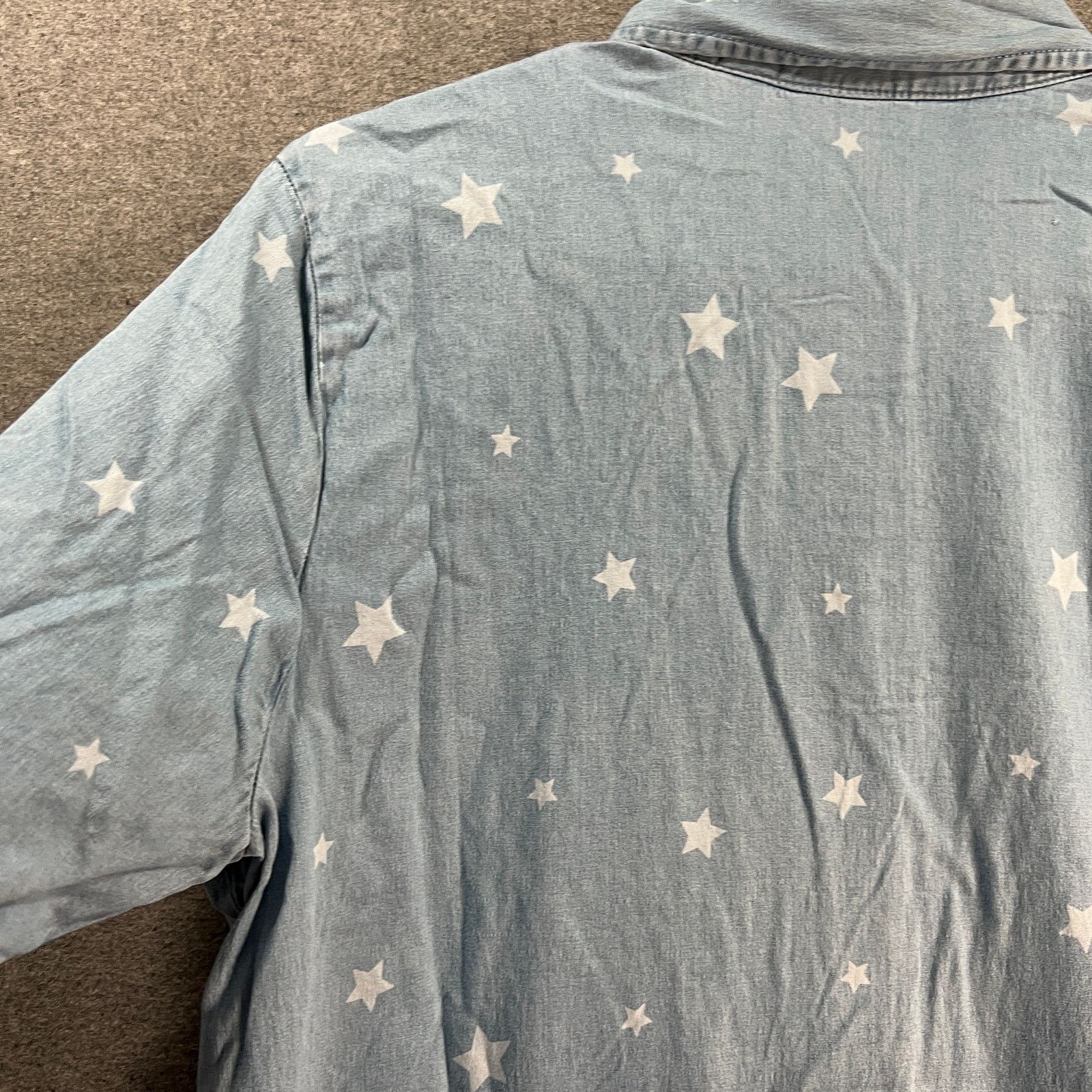 Denim & Co. Denim & Co. Stretch Lyocell Star Print Short-Sleeve Size M / US 6-8 / IT 42-44 - 11 Thumbnail