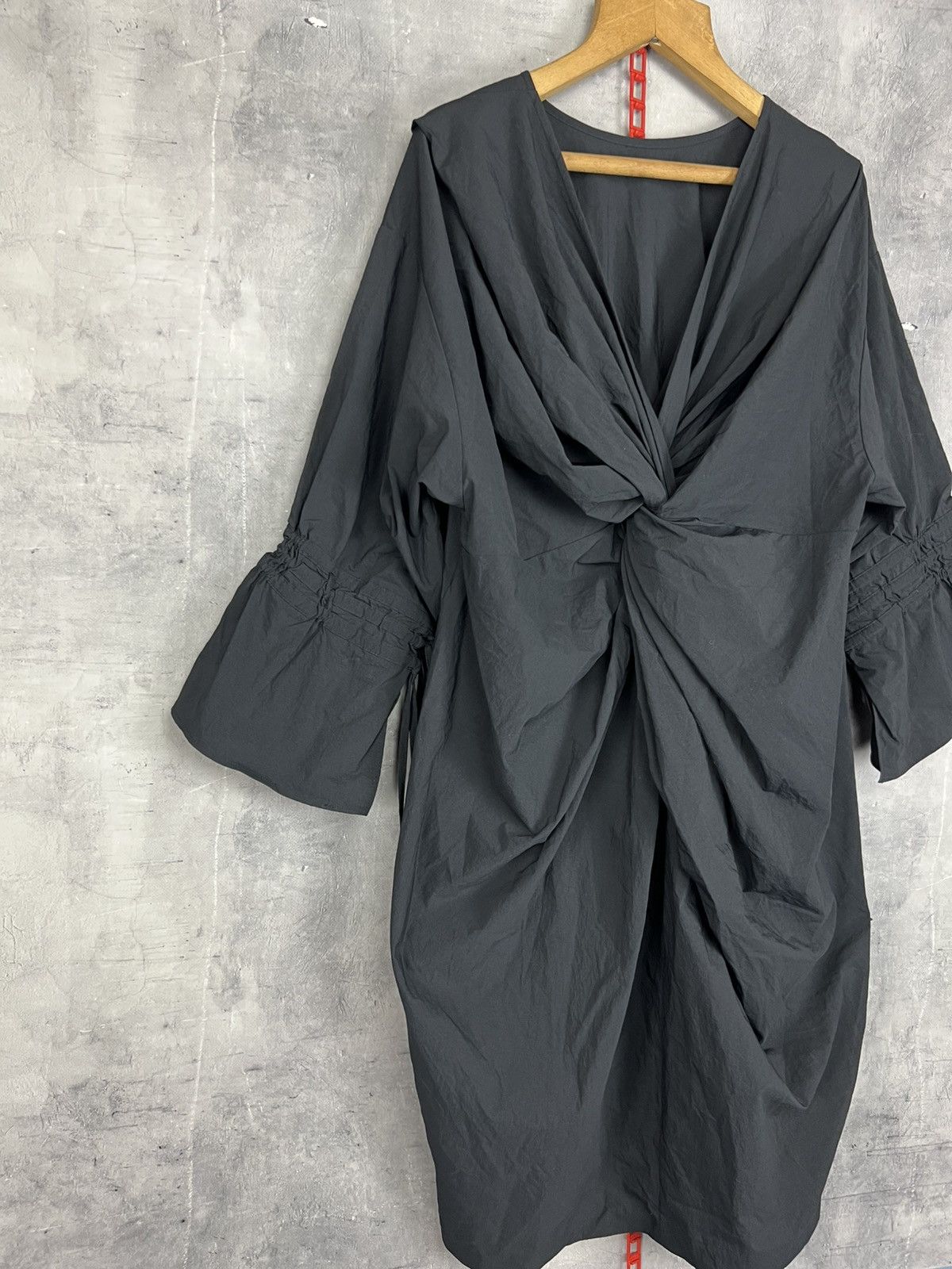 Japanese Brand Muller of Yoshiokudo Japan Black Nylon dress Size 38 Size XS / US 0-2 / IT 36-38 - 4 Thumbnail