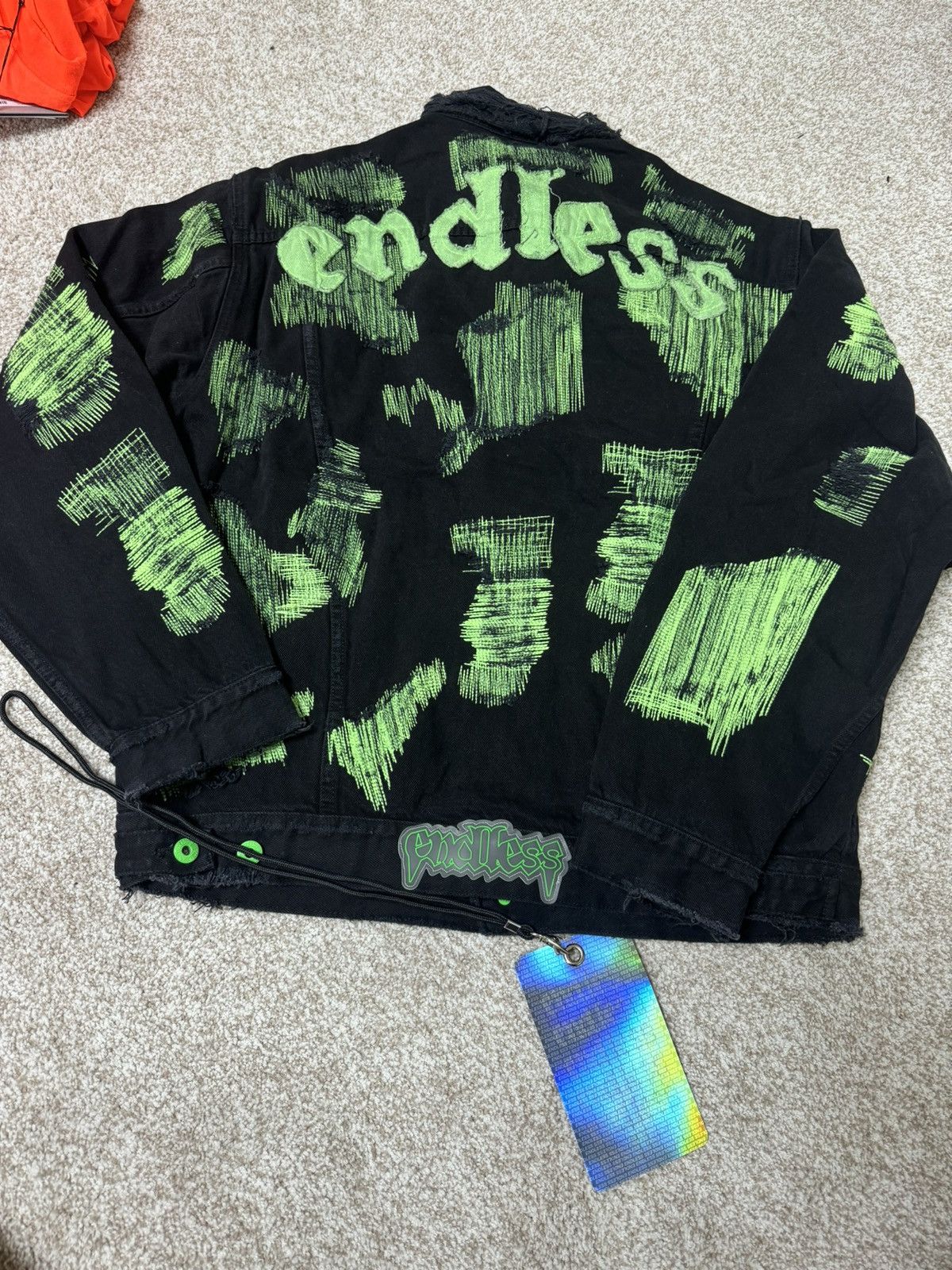 Vlone Endless Denim Jacket Size US L / EU 52-54 / 3 - 1 Thumbnail