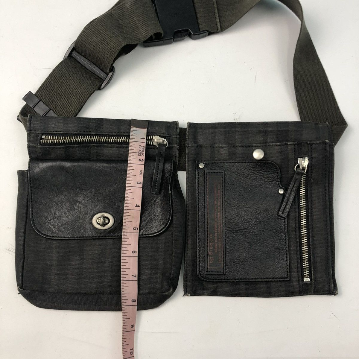 Other ‼️YES‼️ ART-BERG DO CANVAS LEATHER RARE WAIST BAG Size ONE SIZE - 12 Thumbnail