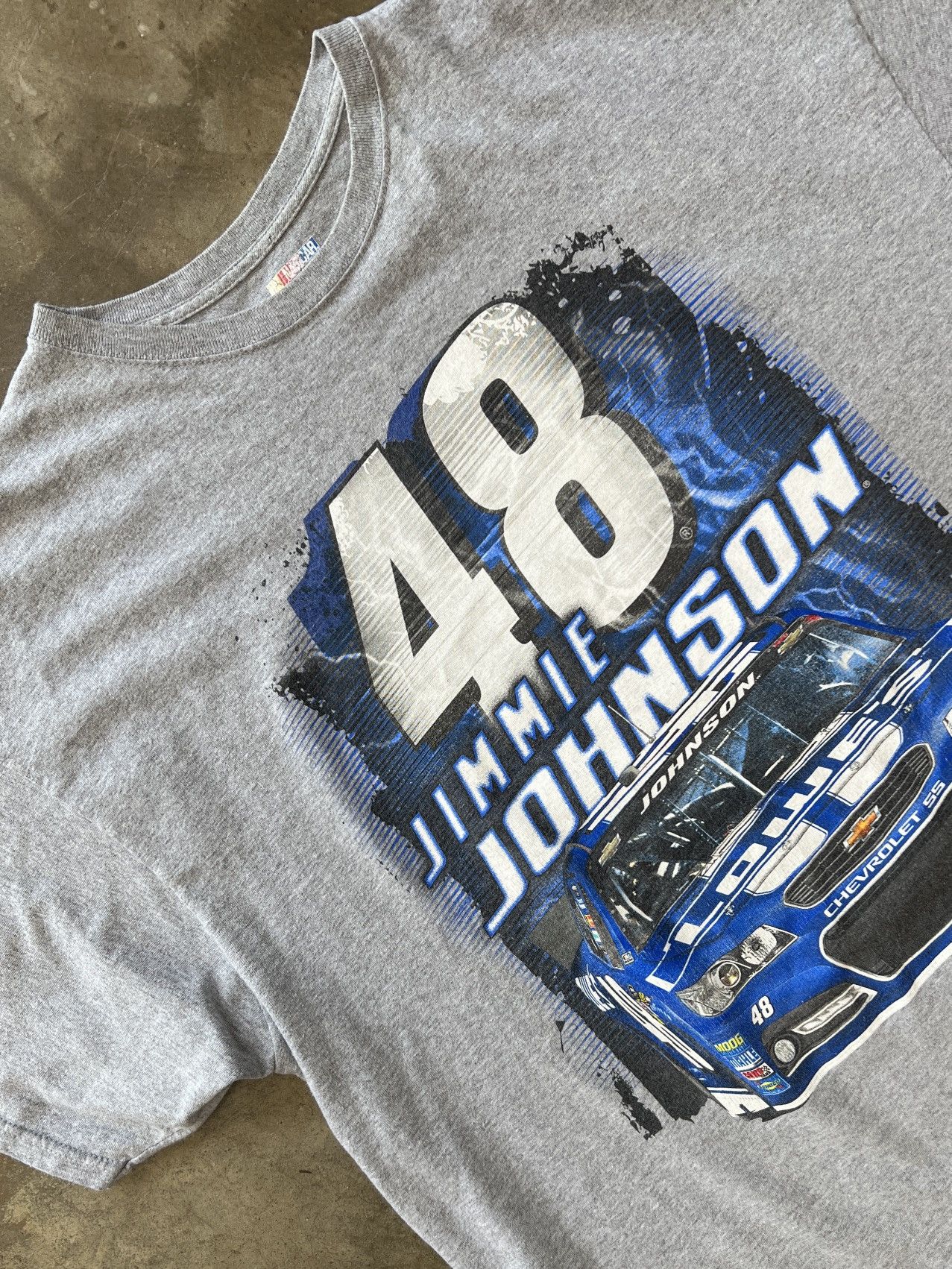 NASCAR × Vintage NASCAR Jimmie Johnson Lowes Chevrolet 48 Racing Tee 2XL Size US XXL / EU 58 / 5 - 1 Thumbnail