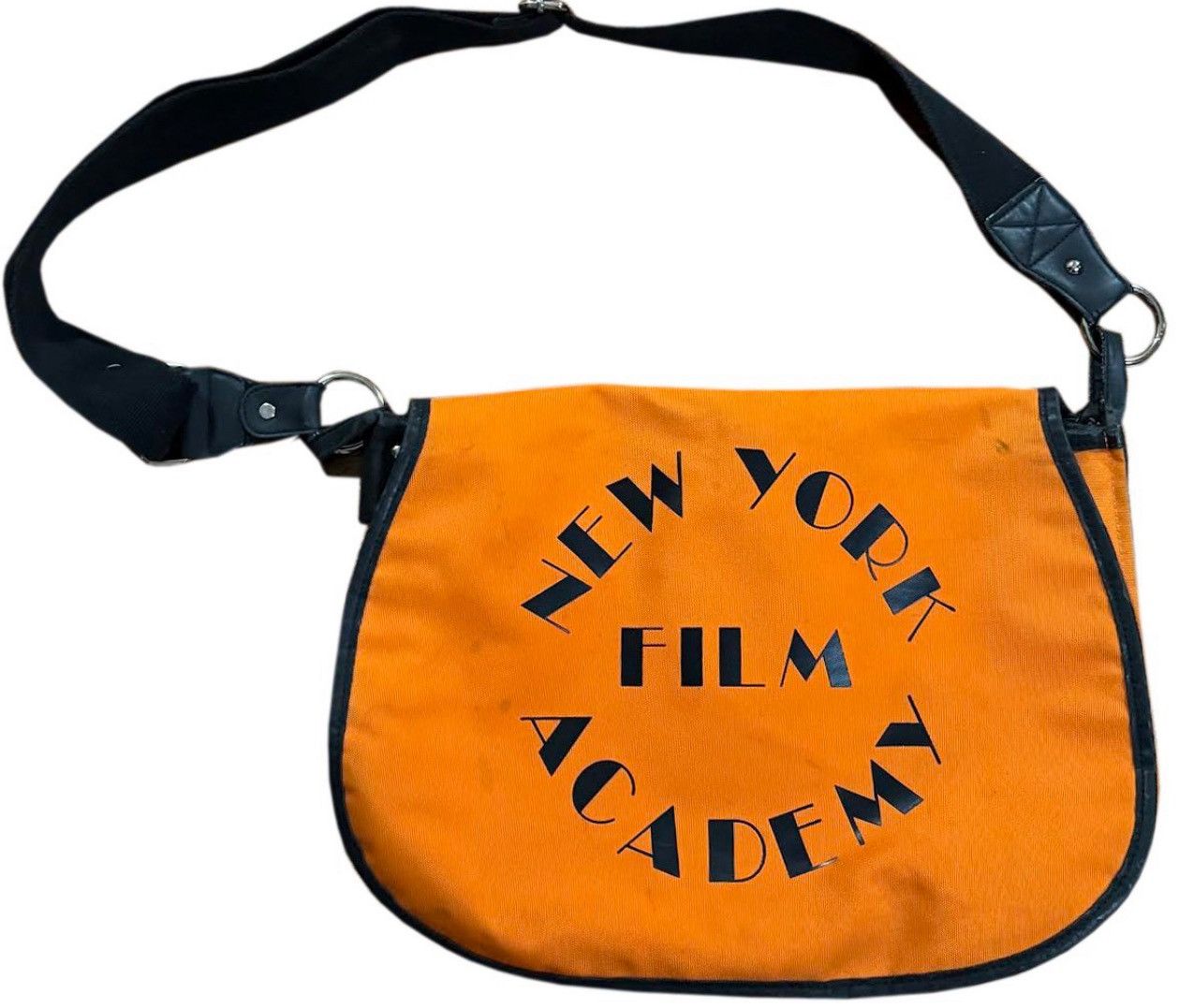Vintage New York Film Academy Orange Messenger Bag, Men's