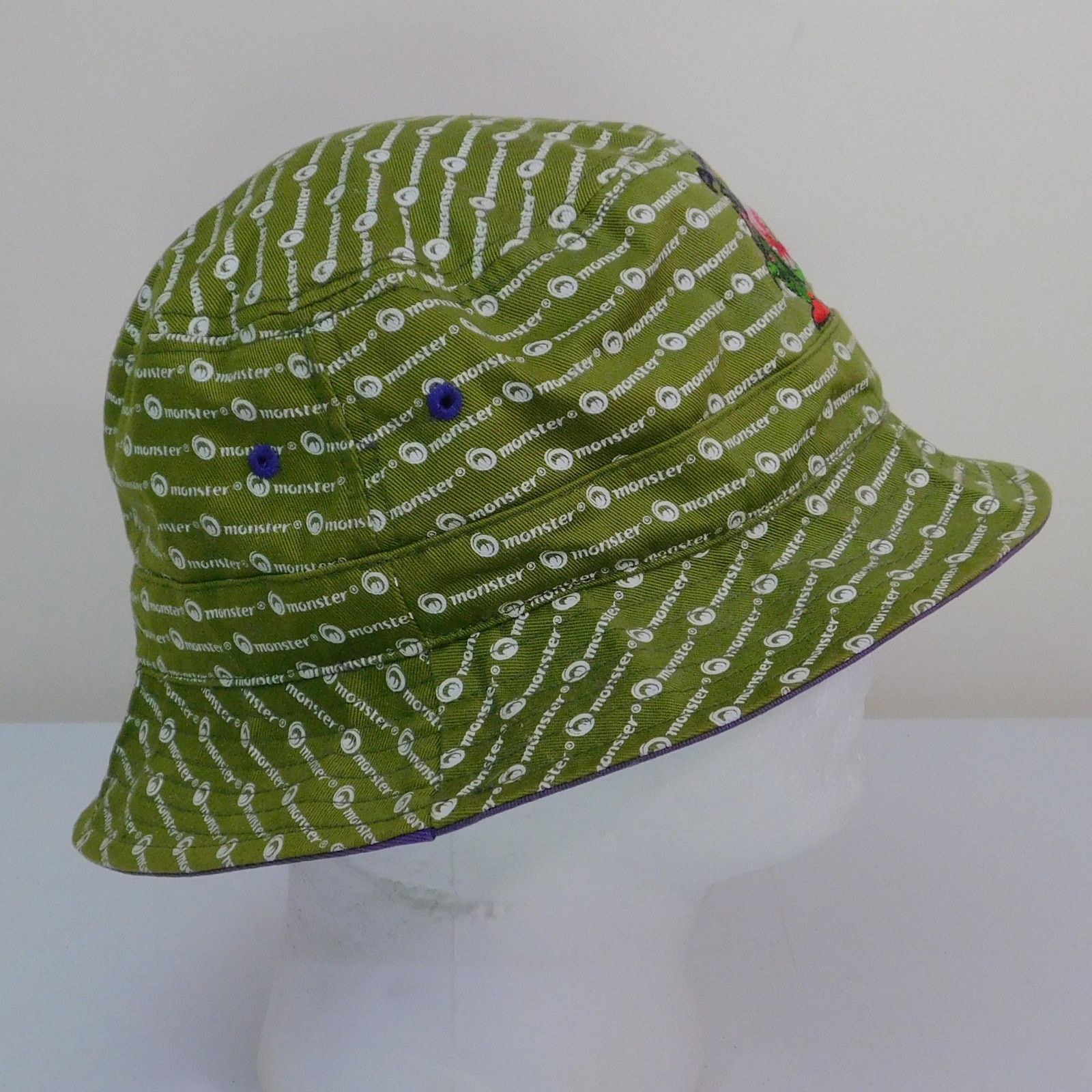 Other Monster dot com AOP Bucket Hat OSFA Green Embroidered Promo Size ONE SIZE - 3 Thumbnail