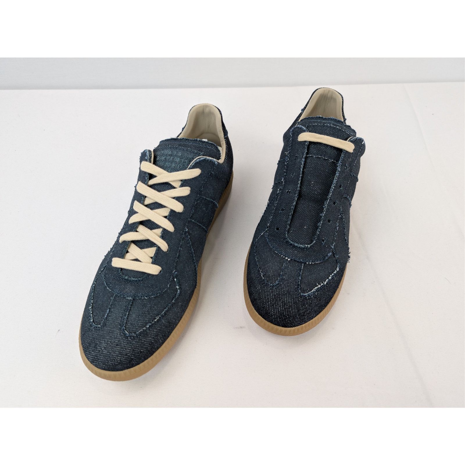 Maison Margiela o1rshd1 Exclusive Denim Shoe low top sneakers in Blue/Brown Size US 8 / EU 41 - 8 Thumbnail