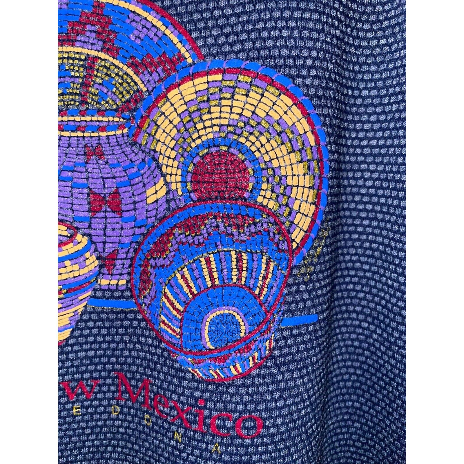 Vintage Vintage New Mexico Sedona Shirt NM Graphic Blue Tee 80s L Size US L / EU 52-54 / 3 - 4 Thumbnail