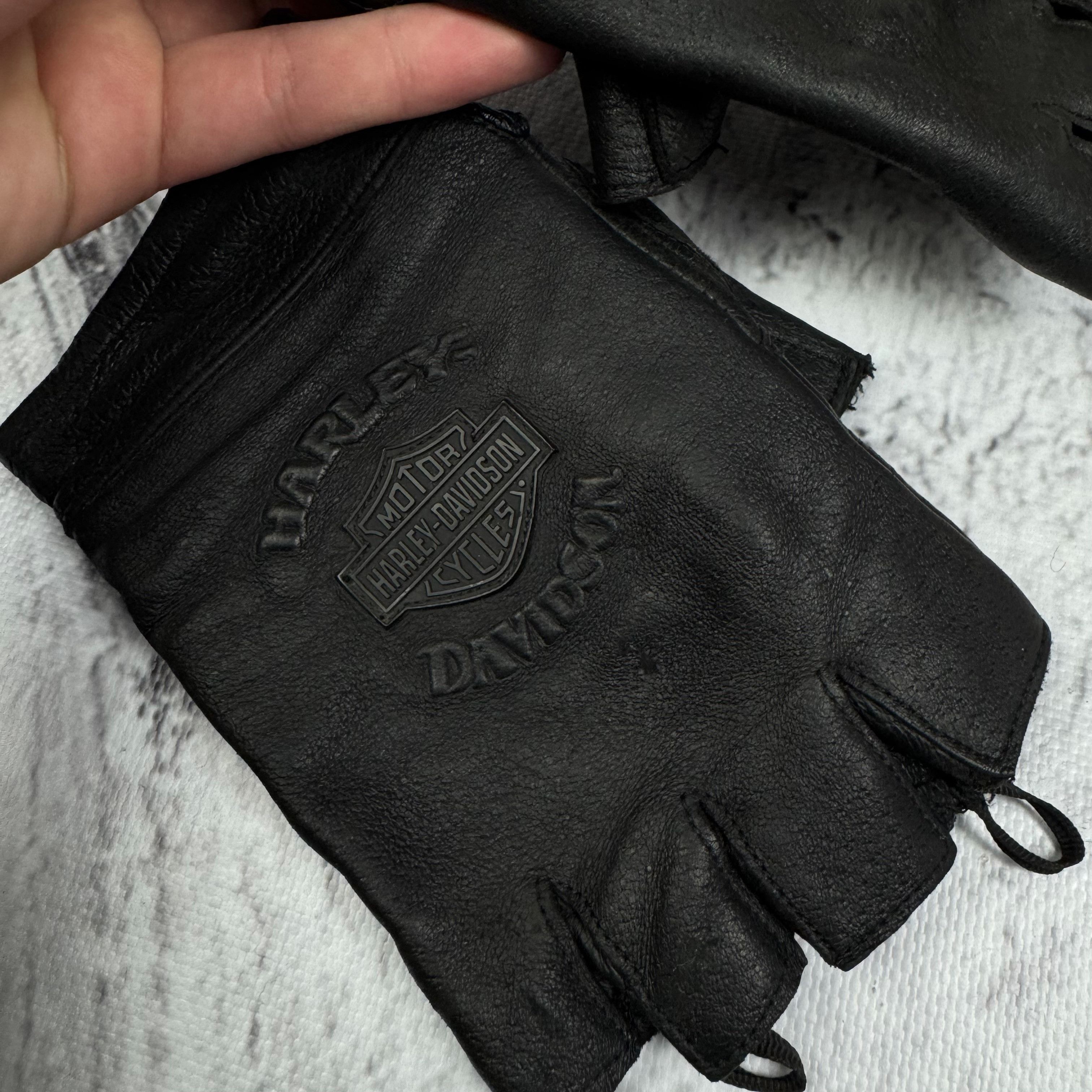 Harley Davidson Harley-Davidson Men's Fingerless Motorcycle Riding Gloves Size ONE SIZE - 7 Thumbnail