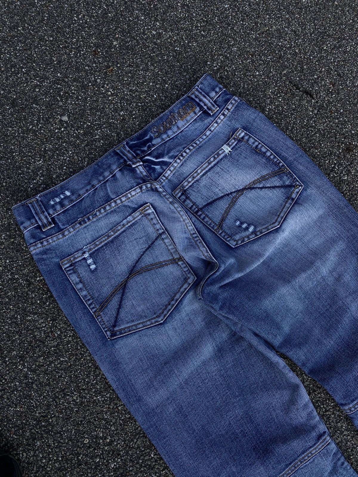 Japanese Brand × Vintage Southern Knee Patch Jeans Size US 32 / EU 48 - 7 Thumbnail