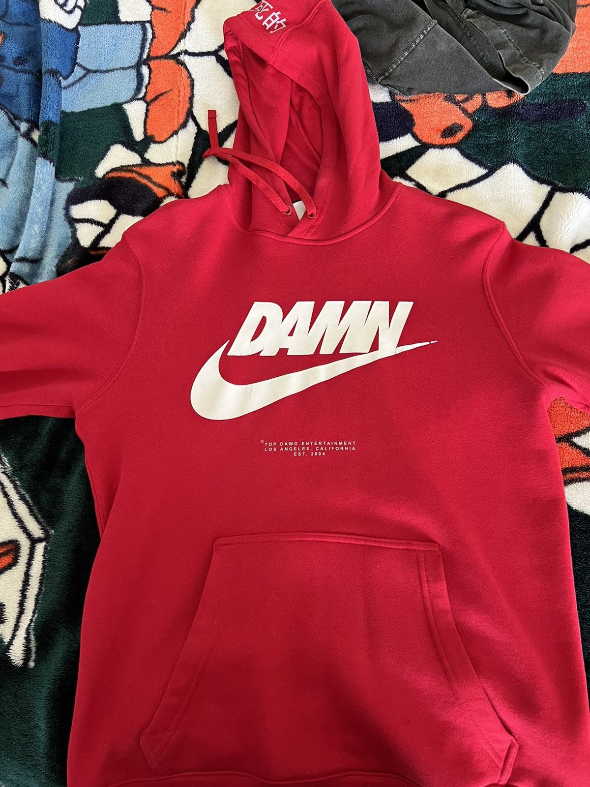 Kendrick Lamar Nike Nike x TDE kendrick lamar Damn Hoodie Grailed