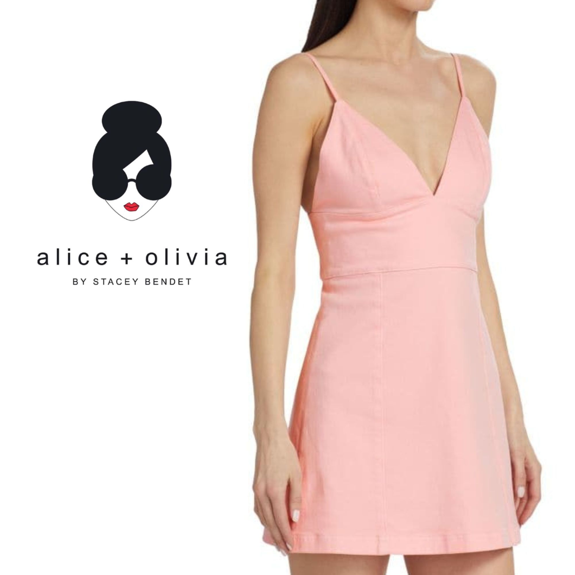 Alice + Olivia Alice + Olivia Jeans Carli Triangle Top Mini Dress Size 2 Size XS / US 0-2 / IT 36-38 - 1 Thumbnail