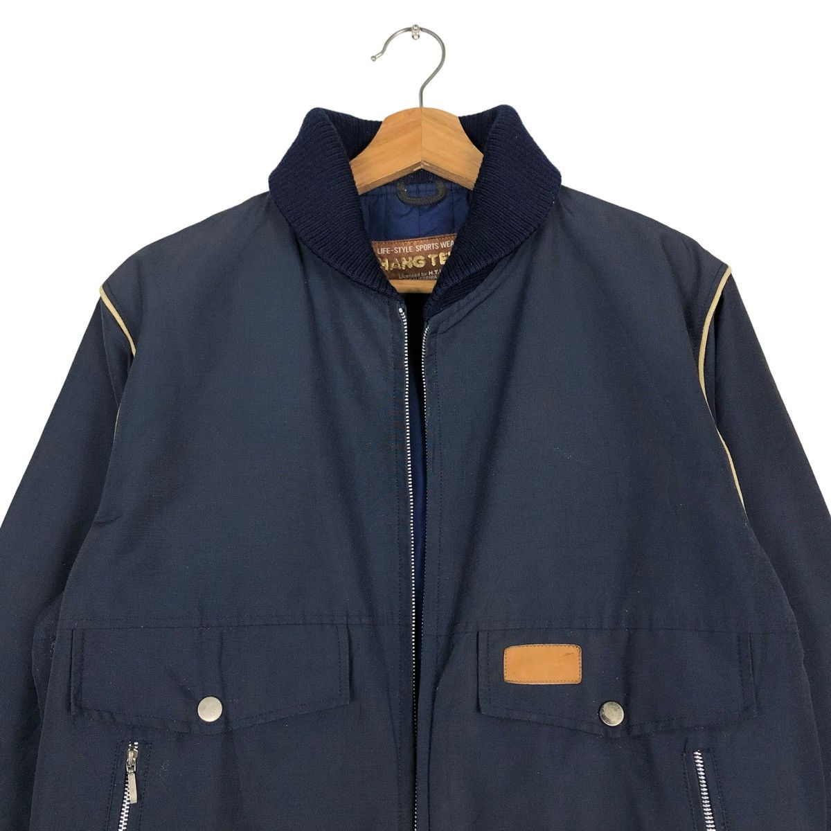 Japanese Brand 🔥VINTAGE BOMBER JACKET MA-1 DESIGN HANG TEN ISSEY MIYAKE Size US M / EU 48-50 / 2 - 2 Thumbnail