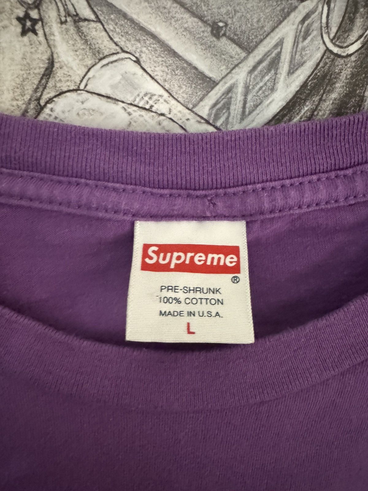 Supreme Supreme Violet Purple LongSleeve Size US L / EU 52-54 / 3 - 3 Thumbnail