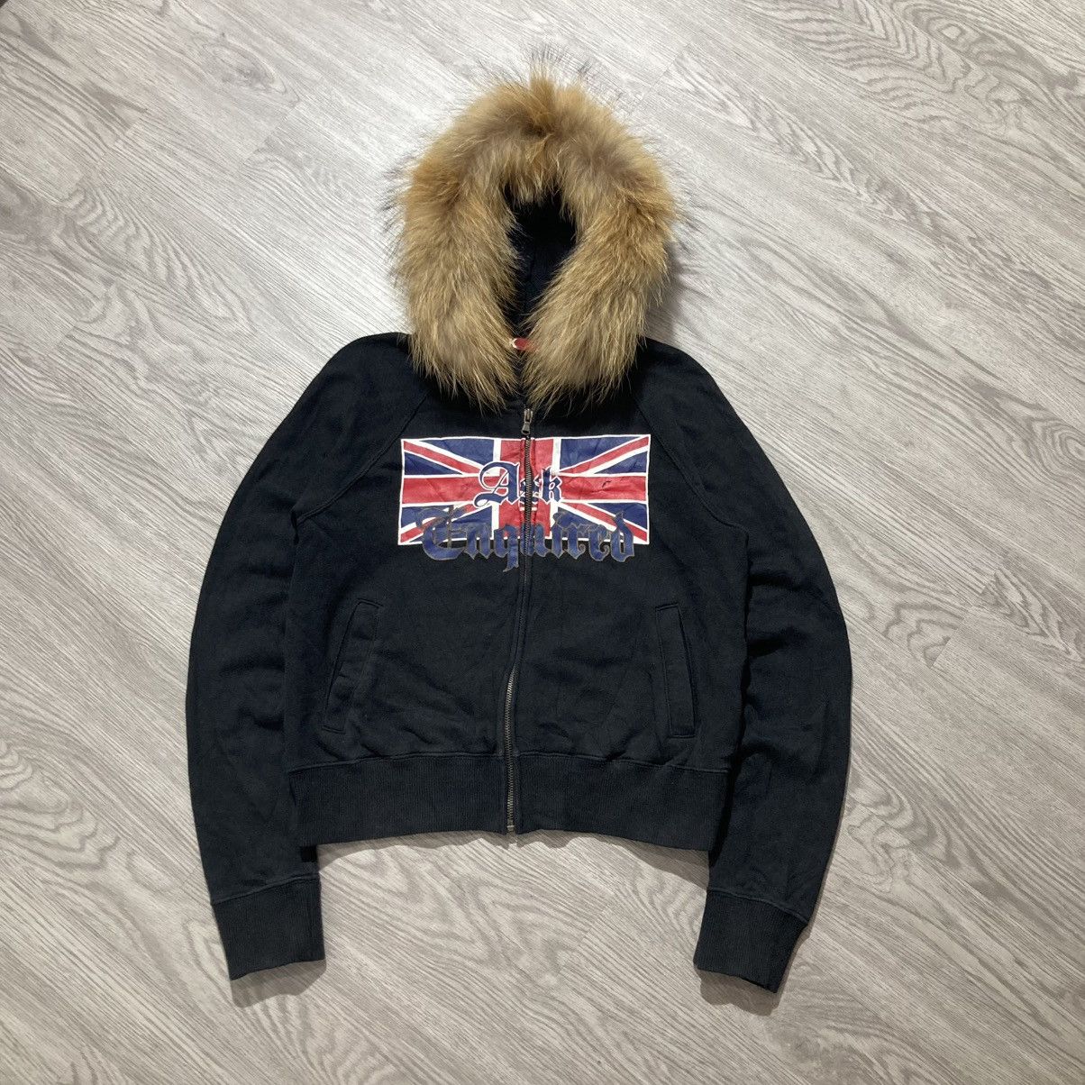 Hysteric Glamour 2000s Ask England Big Logo Fur Ziphoodie Black Punk Style Size US M / EU 48-50 / 2 - 1 Thumbnail