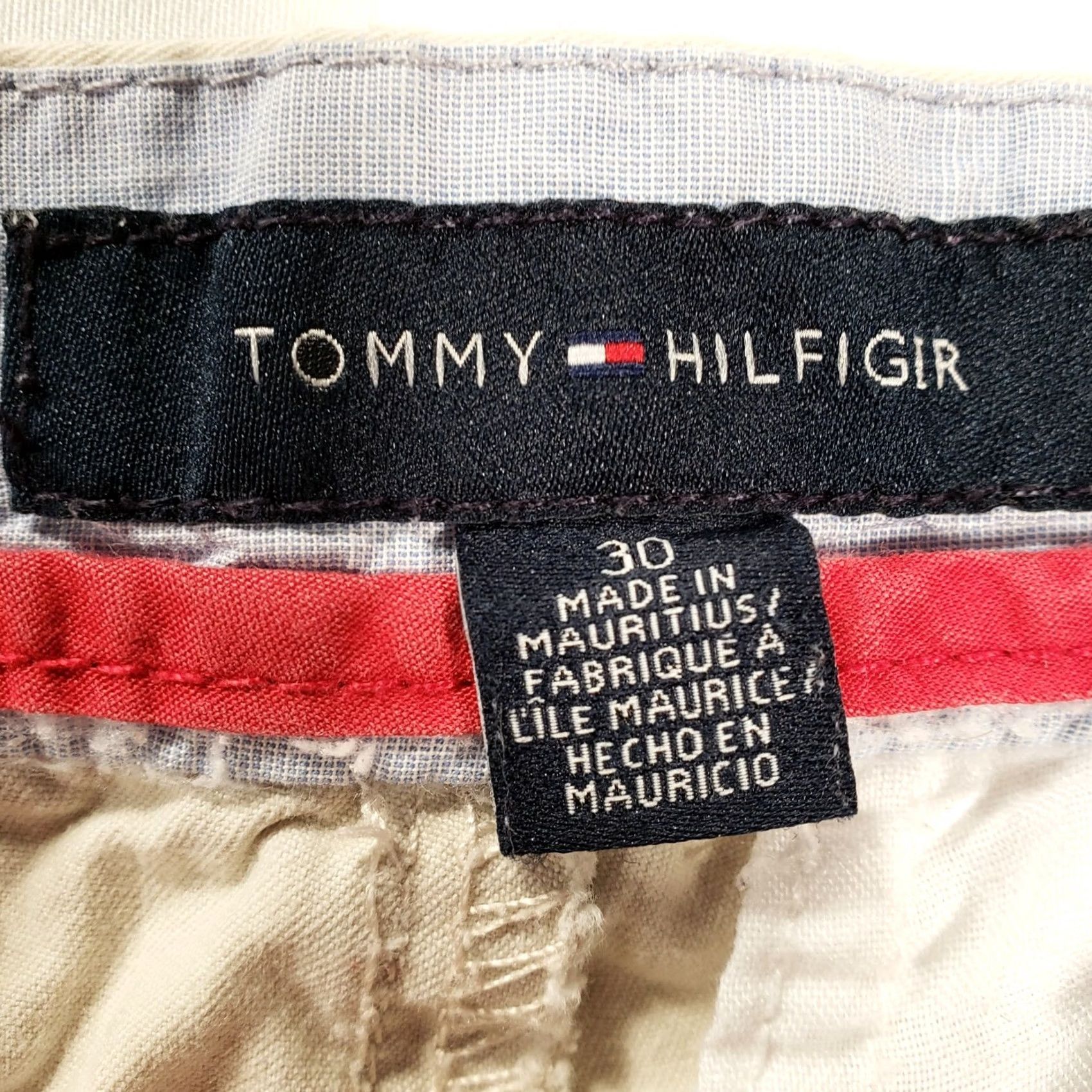 Tommy Hilfiger Tommy Hilfiger Shorts Mens 30 Khaki Chino Mid-Rise Flat Front Zip Closure Size US 28 / EU 44 - 3 Thumbnail