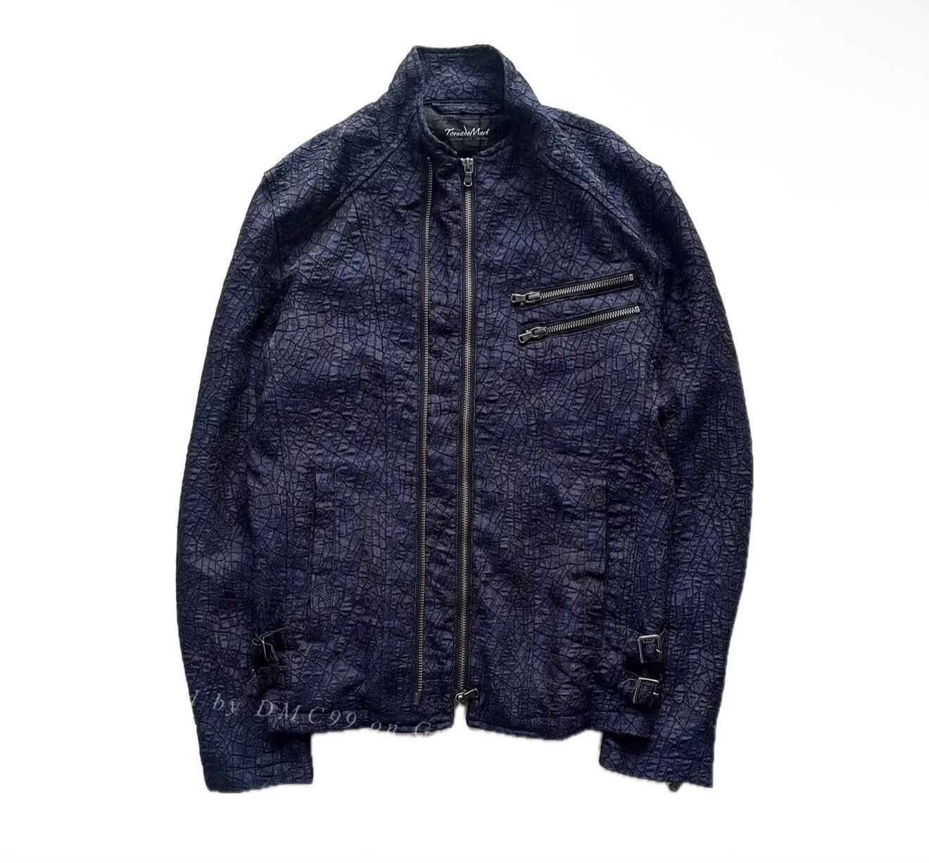 Vintage Vintage Tornado Mart 00s 3D Crocodile Motorcycle Jacket Size US M / EU 48-50 / 2 - 1 Thumbnail