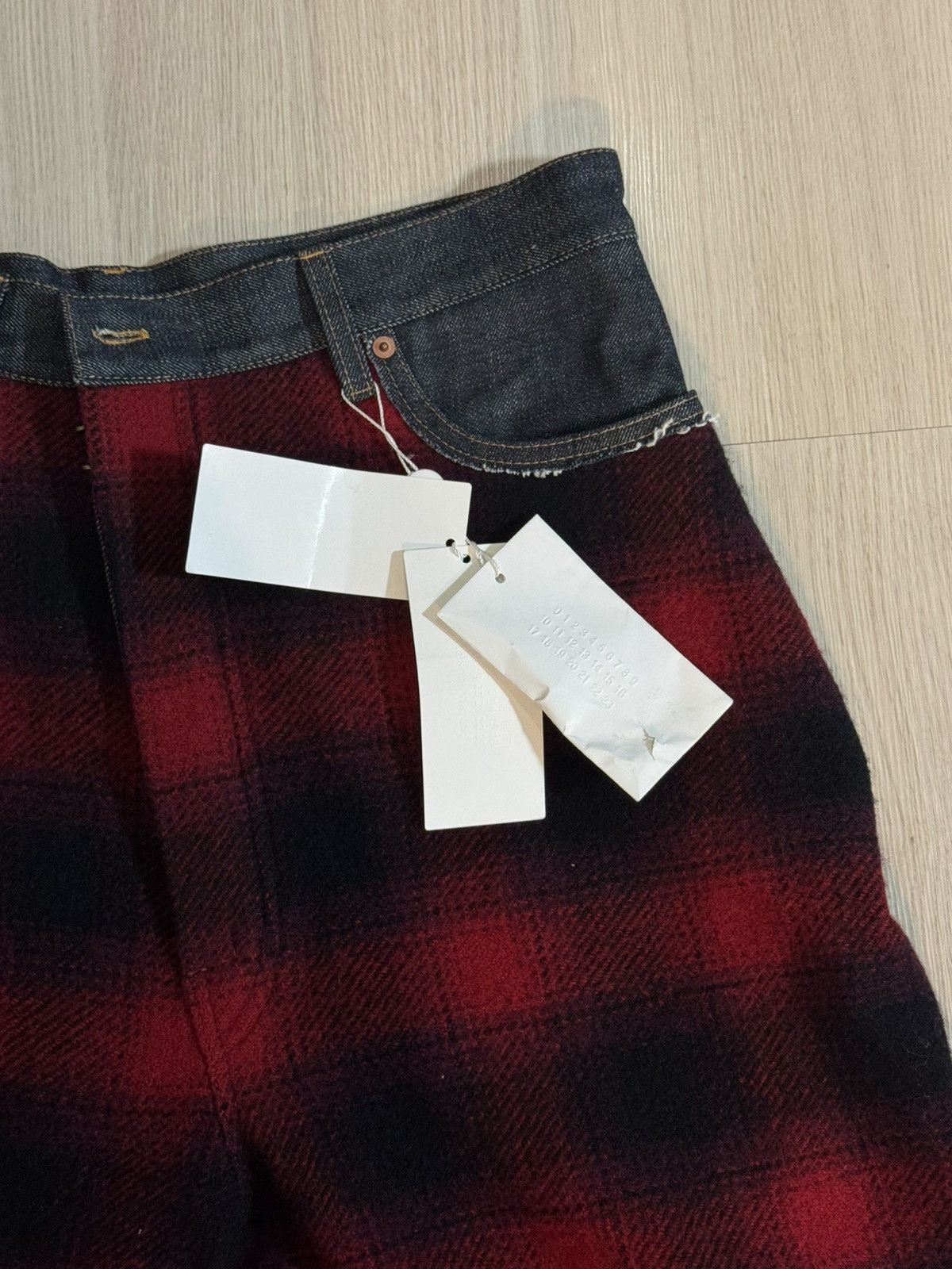 Maison Margiela × Pendleton MAISON MARGIELA Pendleton Flannel Denim Shorts Size US 36 / EU 52 - 4 Thumbnail