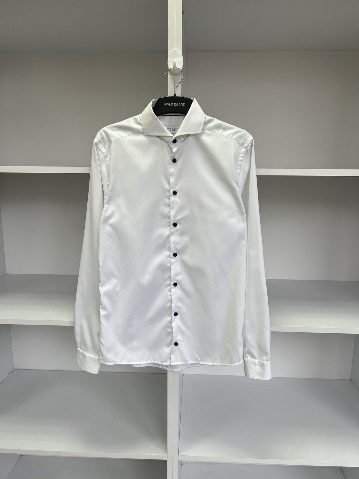 Eton × Vintage Vintage Eton Denim White Button Up Shirt Size US M / EU 48-50 / 2 - 3 Thumbnail