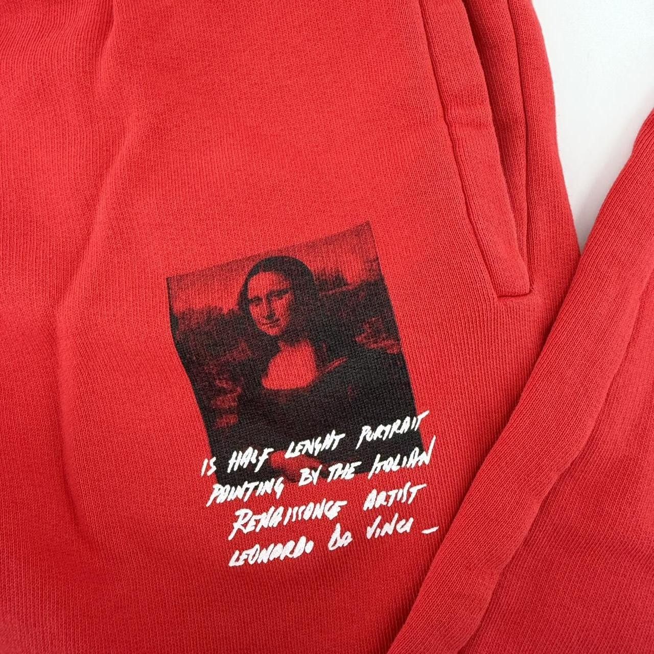 Off-White Off-White c/o Virgil Abloh SS19 Red Mona Lisa Print Joggers Size US 28 / EU 44 - 4 Thumbnail