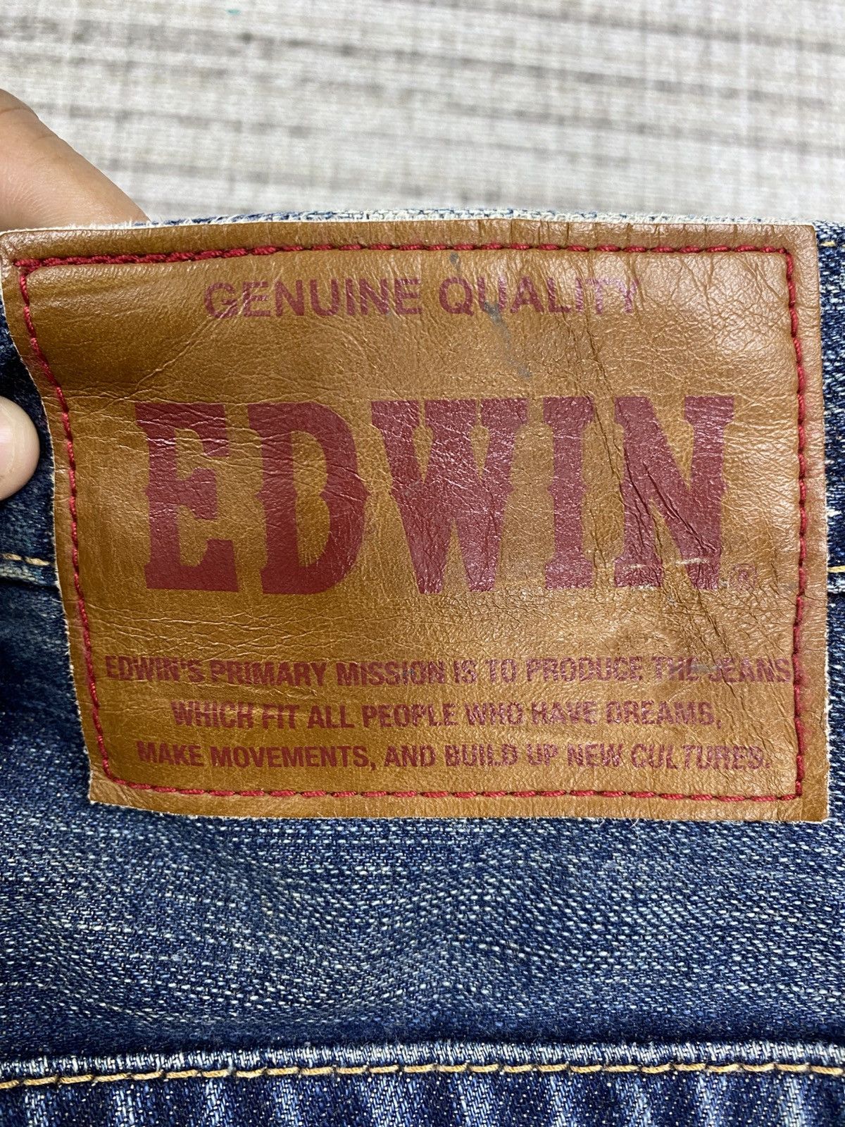 Edwin × Japanese Brand × Vintage Vintage Edwin Short Denim Pants Size US 38 / EU 54 - 9 Thumbnail